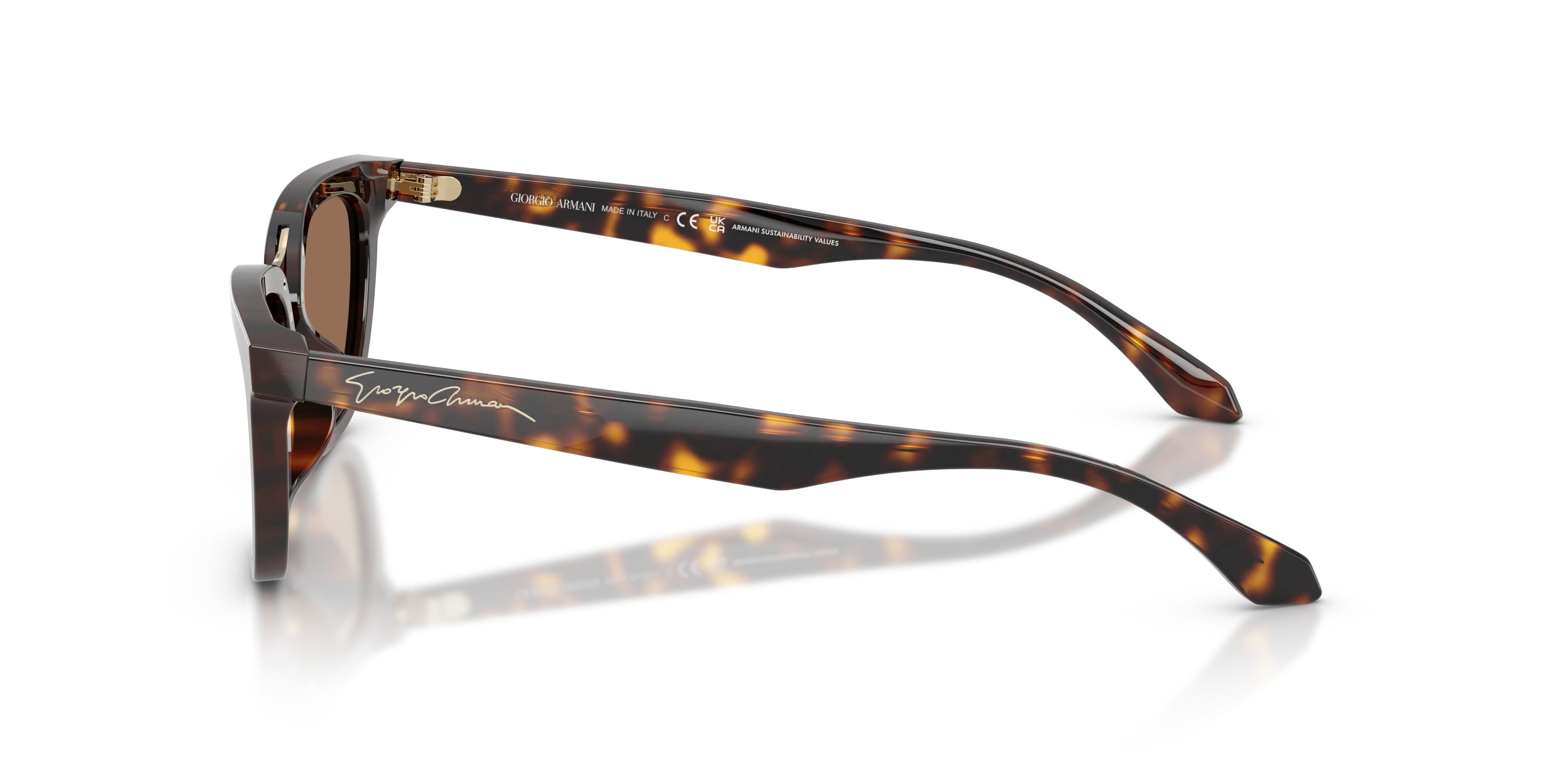 Giorgio Armani AR8253U 612473 Occhiali da sole Acetato Tartaruga Marrone Farfalla Normale - immagine 4