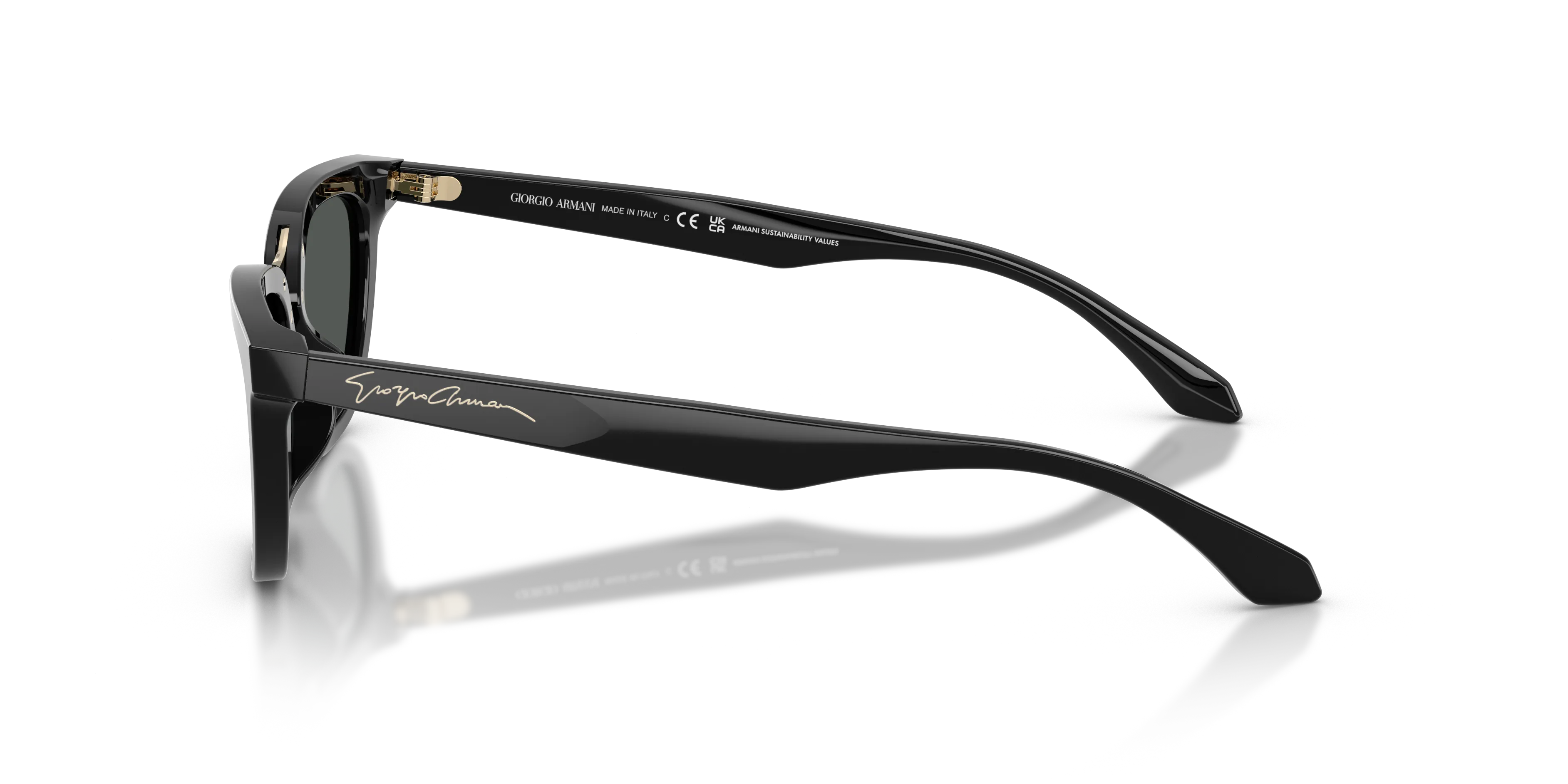Giorgio Armani AR8253U 501787 Occhiali da sole Acetato Nero Grigio Farfalla Normale - immagine 4