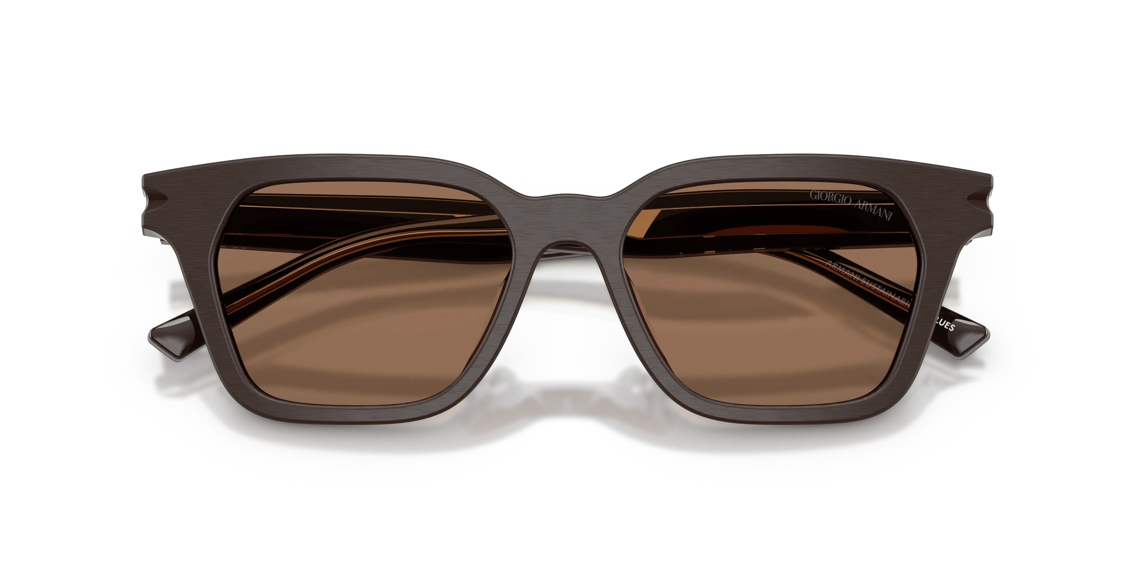 Giorgio Armani AR8251U 640273 Occhiali da sole Acetato Marrone Marrone Pillow Normale - immagine 2
