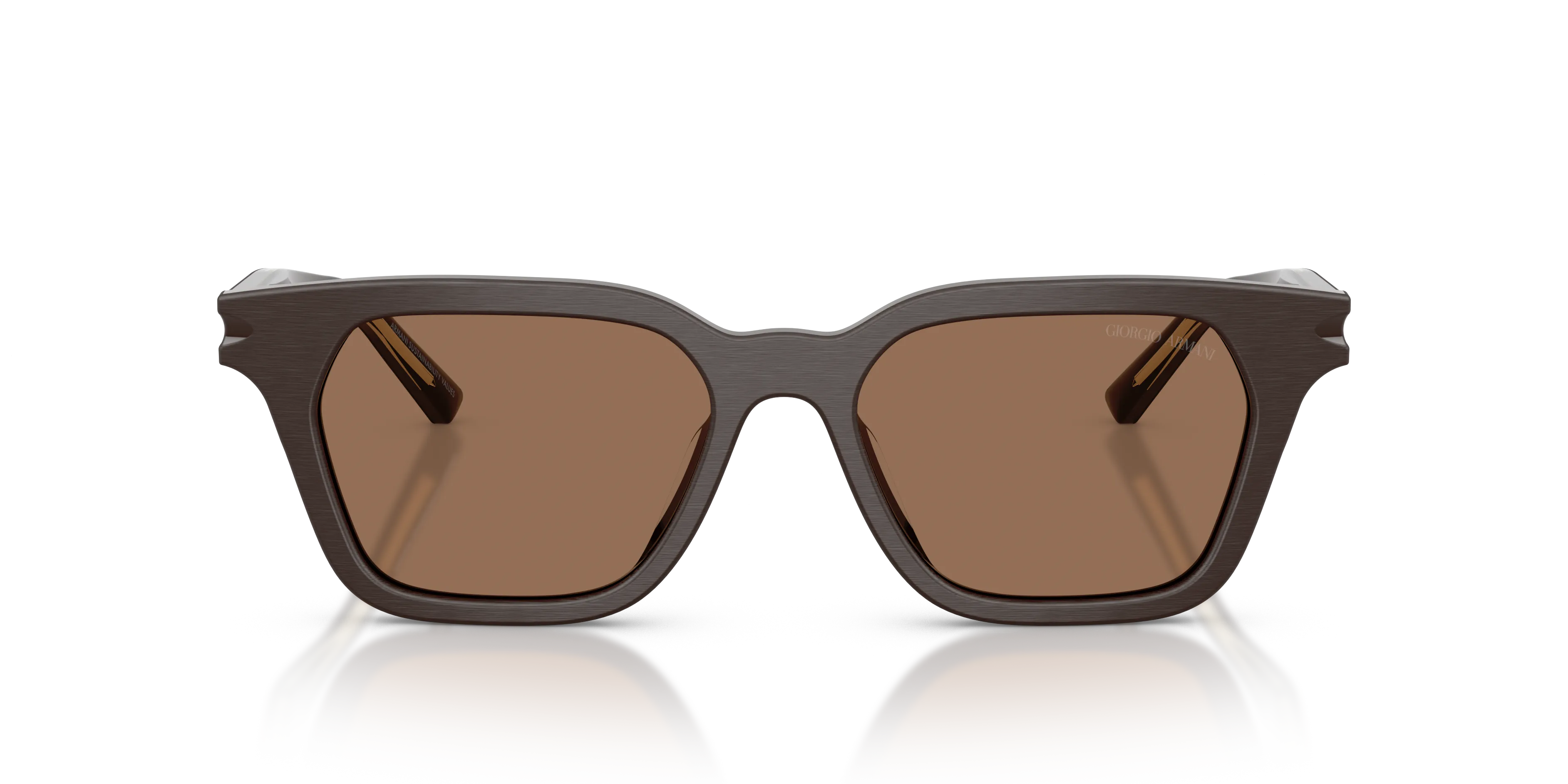 Giorgio Armani AR8251U 640273 Occhiali da sole Acetato Marrone Marrone Pillow Normale - immagine 3