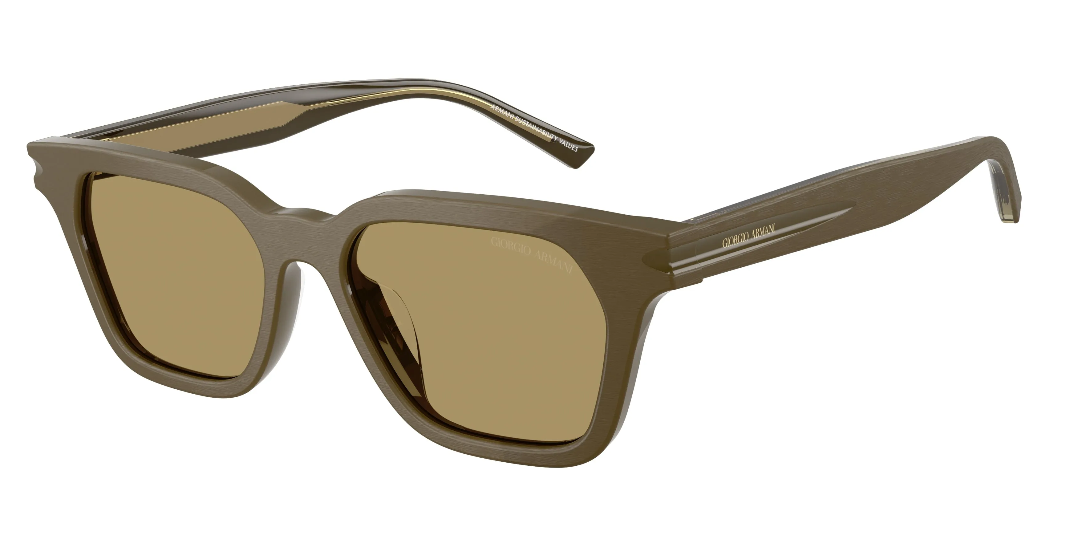 Giorgio Armani AR8251U 6401/2 Occhiali da sole Acetato Verde Verde Pillow Normale - immagine 1