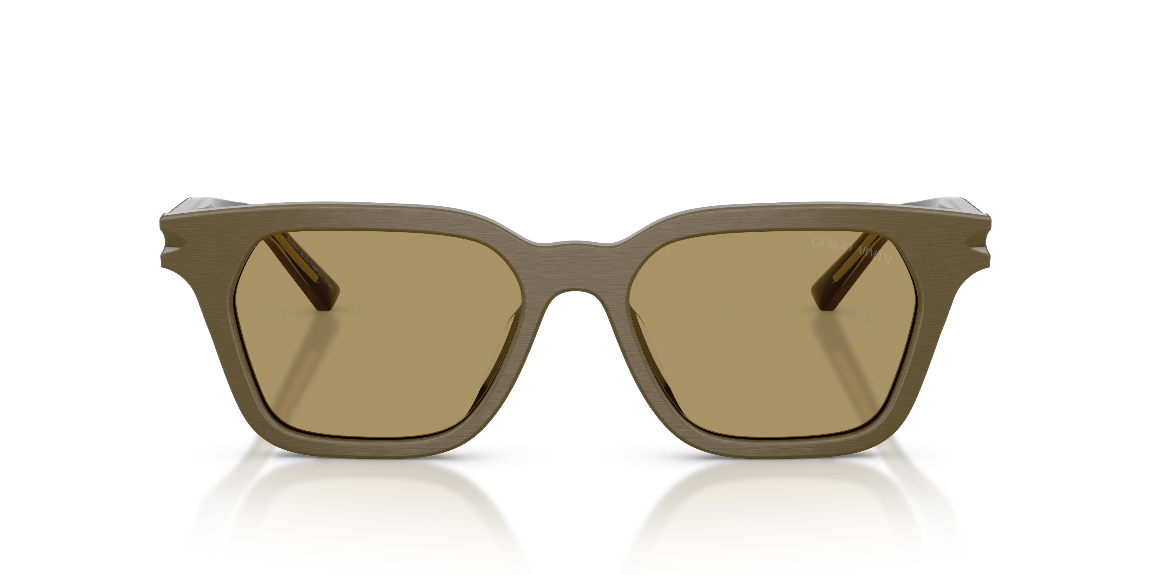 Giorgio Armani AR8251U 6401/2 Occhiali da sole Acetato Verde Verde Pillow Normale - immagine 3