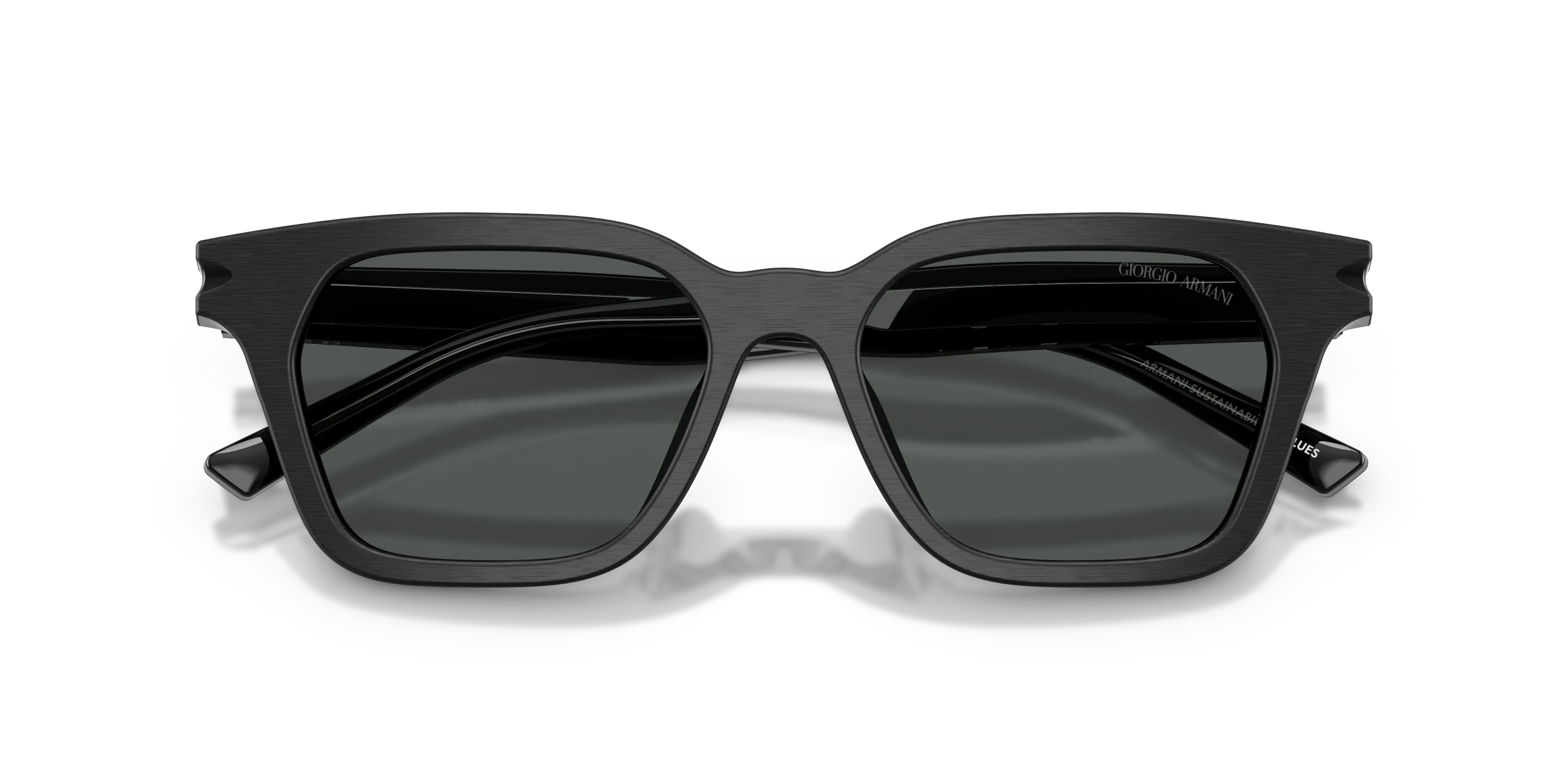 Giorgio Armani AR8251U 500987 Occhiali da sole Acetato Nero Grigio Pillow Normale - immagine 2
