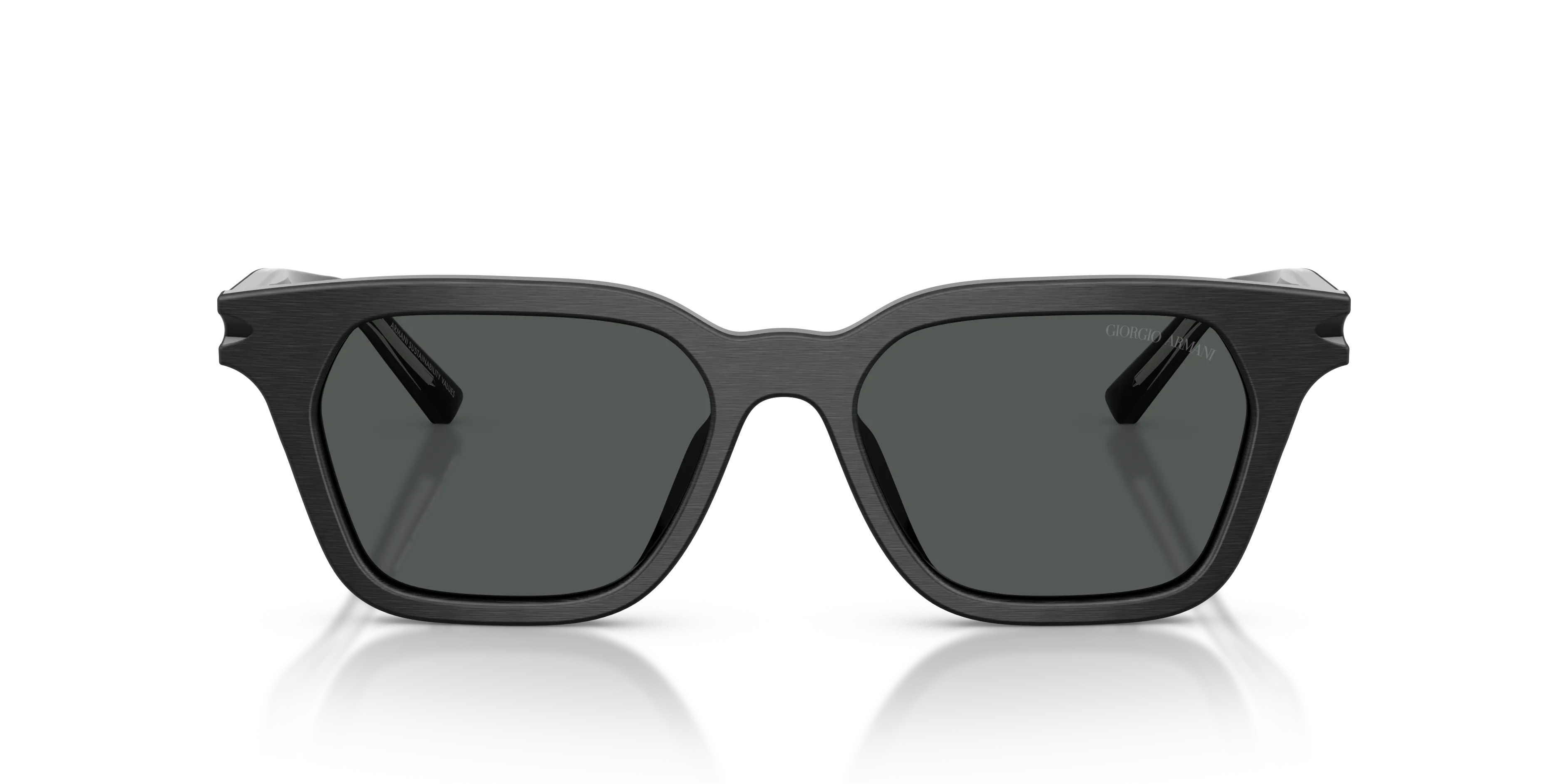 Giorgio Armani AR8251U 500987 Occhiali da sole Acetato Nero Grigio Pillow Normale - immagine 3