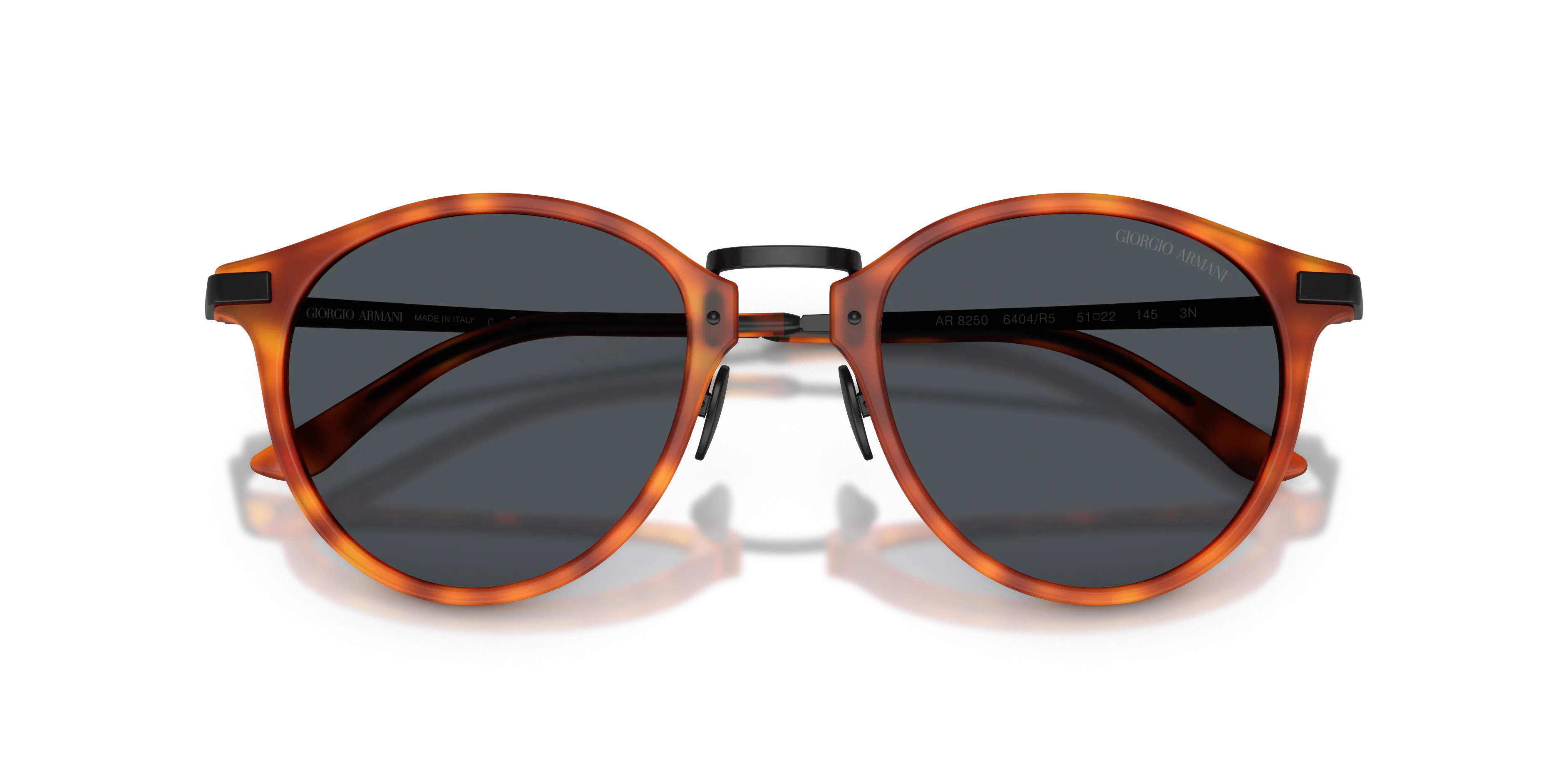 Giorgio Armani AR8250 6404R5 Occhiali da sole Acetato Marrone Blu Pantos Normale - immagine 2
