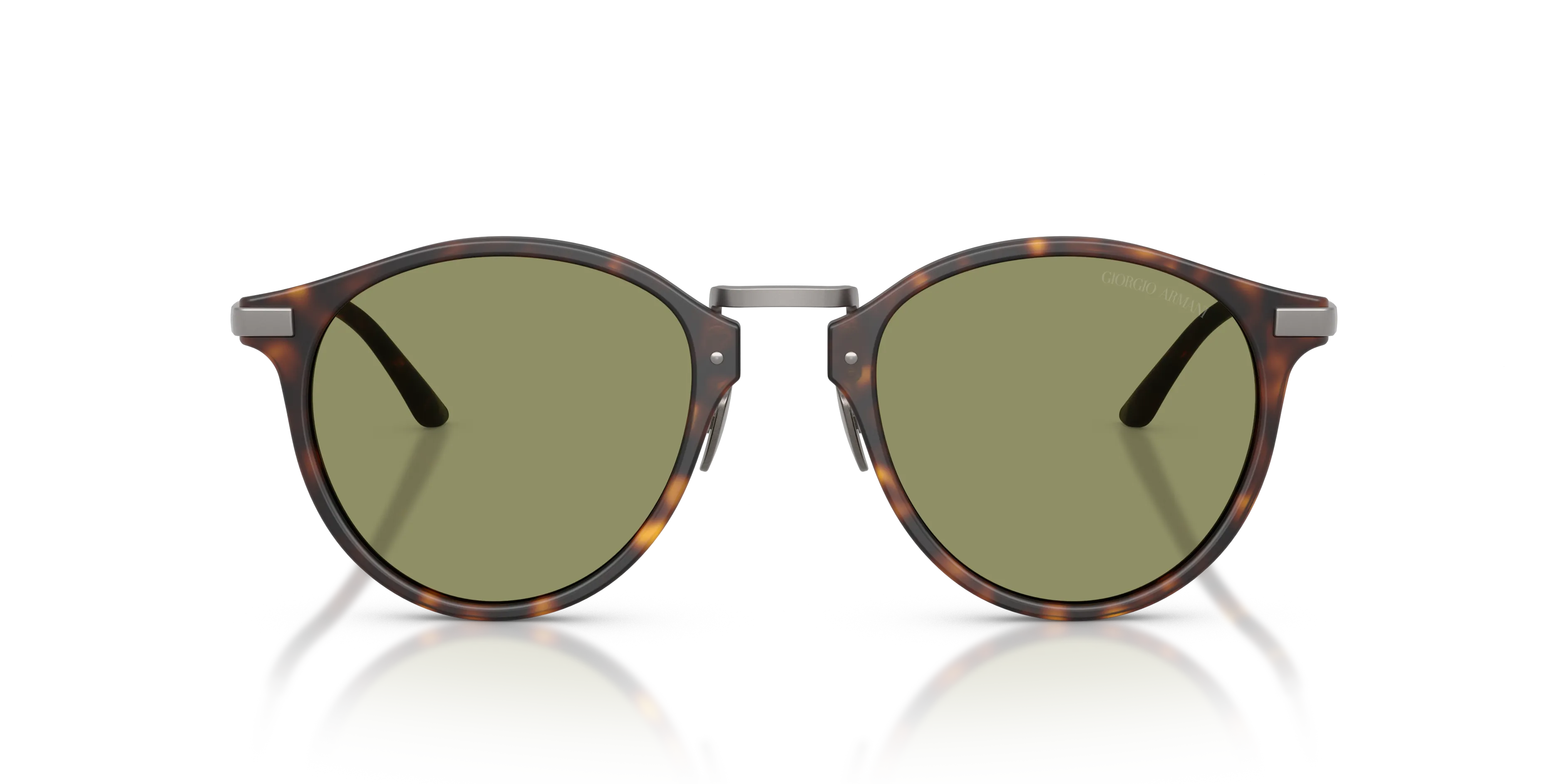 Giorgio Armani AR8250 640353 Occhiali da sole Acetato Tartaruga Verde Pantos Normale - immagine 3