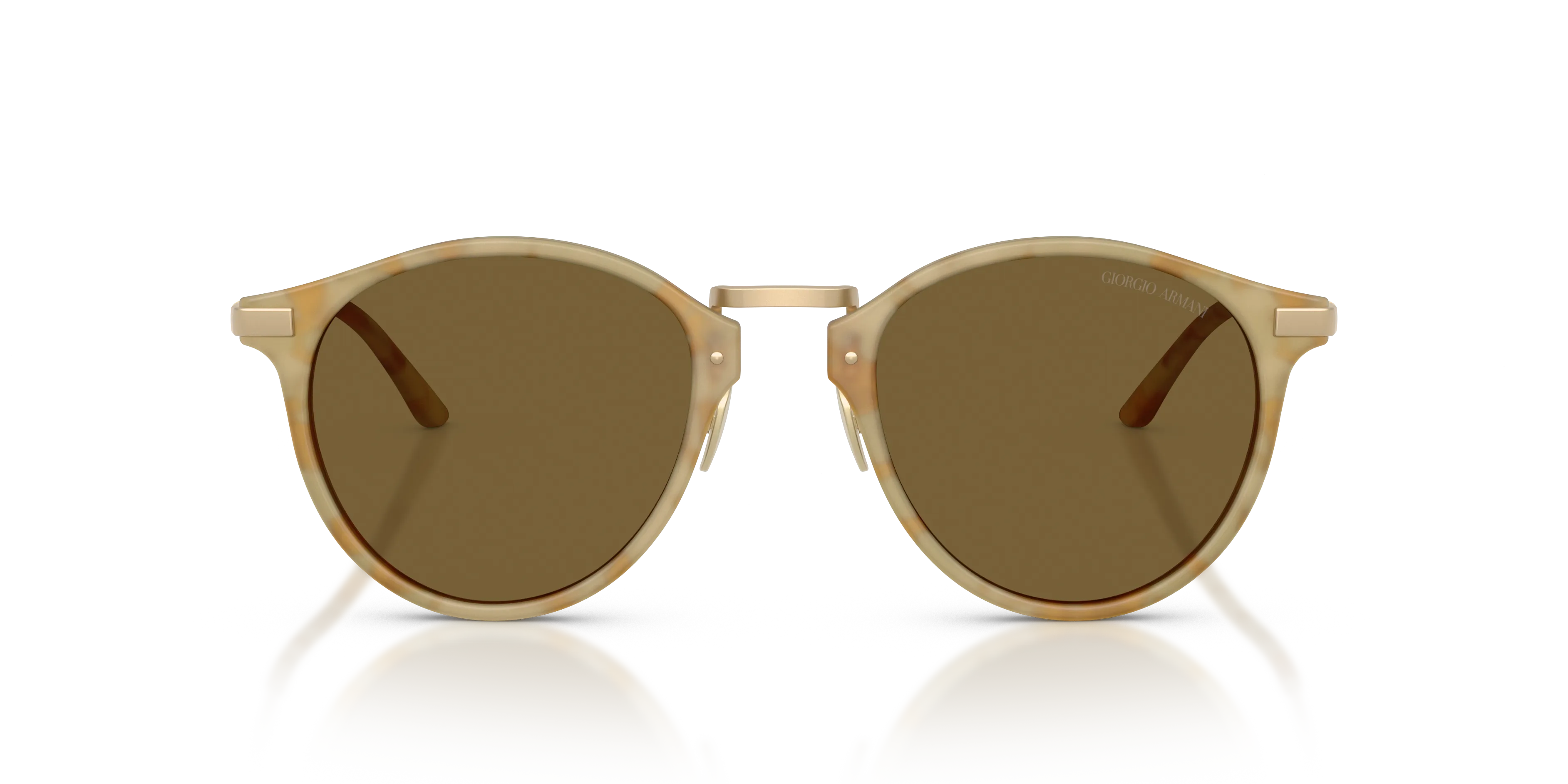 Giorgio Armani AR8250 630073 Occhiali da sole Acetato Beige Marrone Pantos Normale - immagine 3