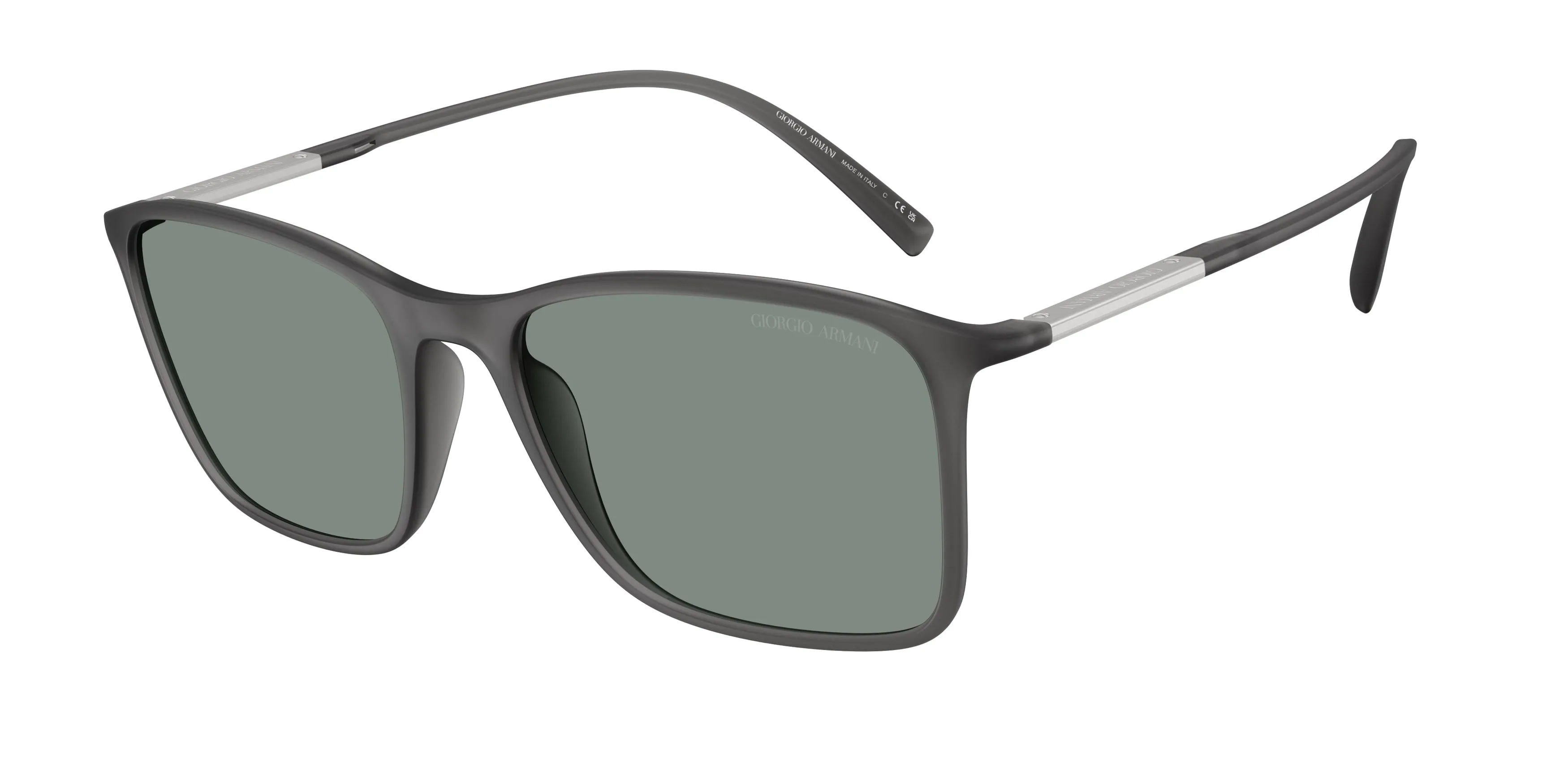 Giorgio Armani AR8231U 6416/1 Occhiali da sole Iniettato Grigio Grigio Pillow Normale - immagine 1
