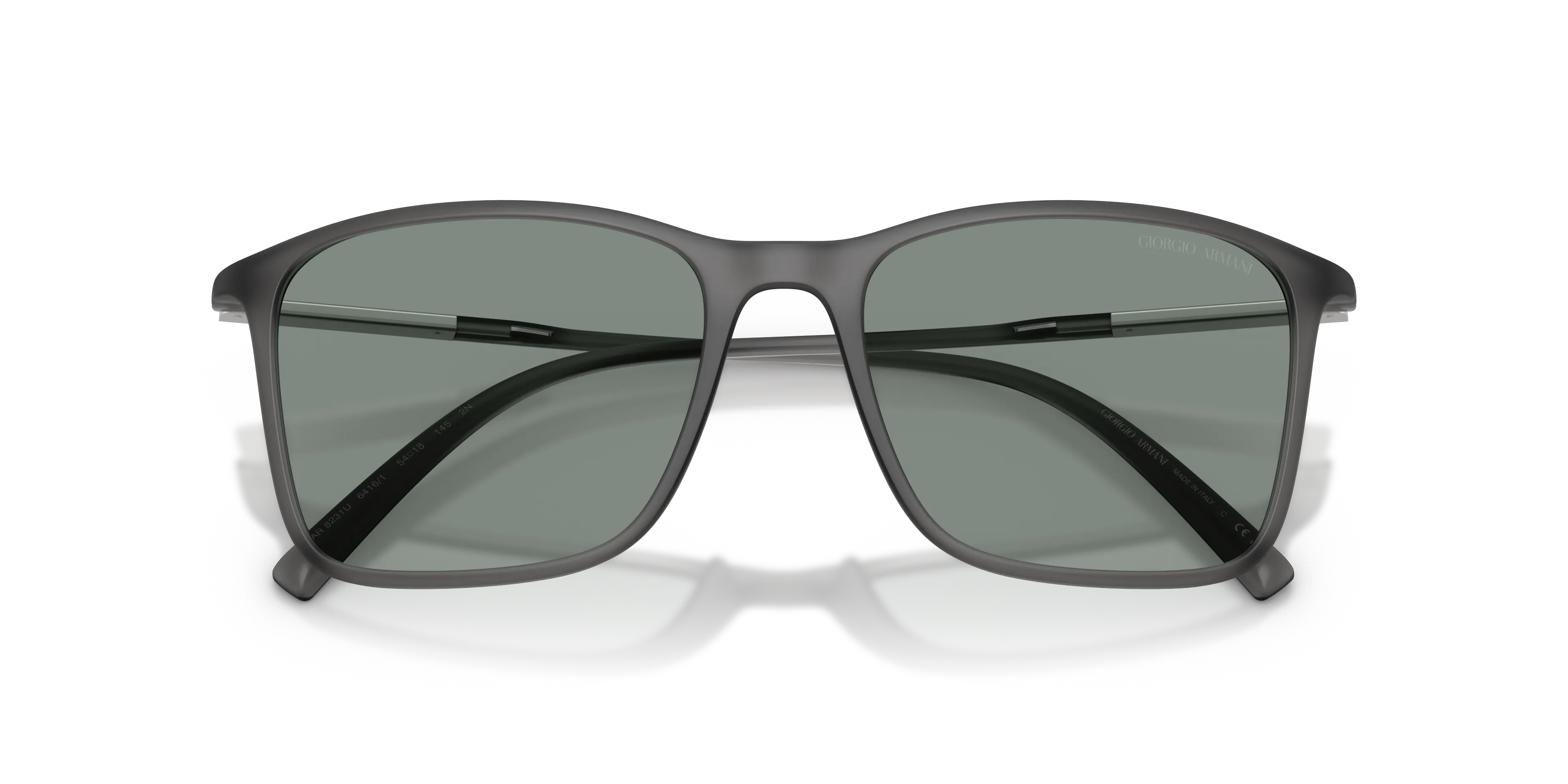 Giorgio Armani AR8231U 6416/1 Occhiali da sole Iniettato Grigio Grigio Pillow Normale - immagine 2