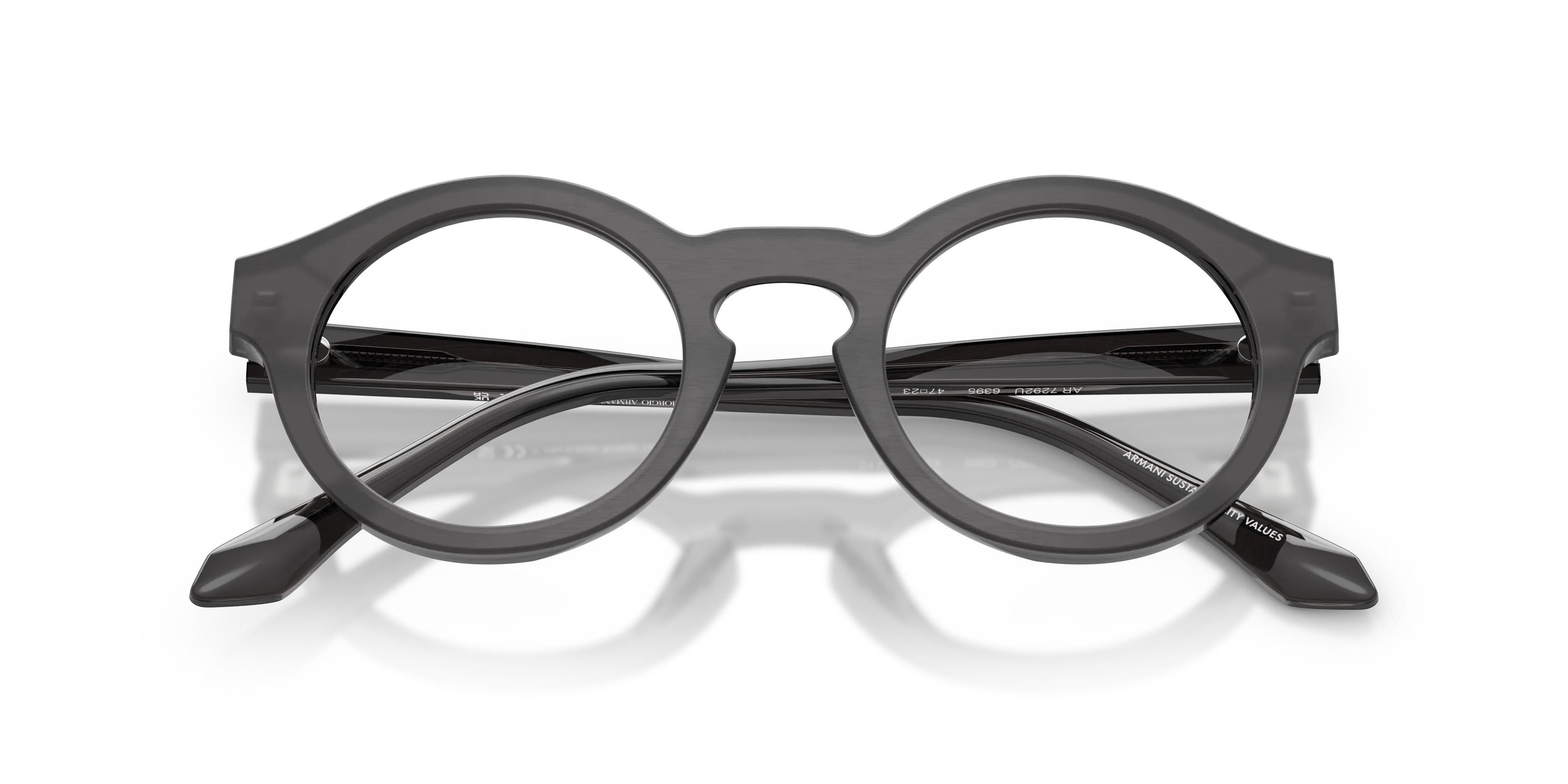 Giorgio Armani AR7292U 6395 Montature da vista Acetato Tartaruga Trasparente Pantos Normale - immagine 2