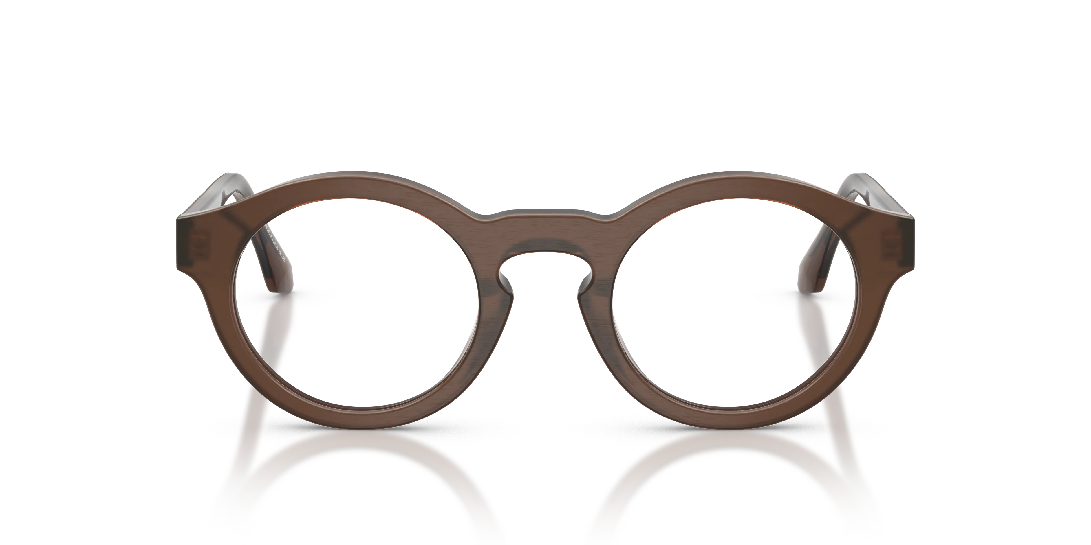 Giorgio Armani AR7292U 6394 Montature da vista Acetato Marrone Trasparente Pantos Normale - immagine 3