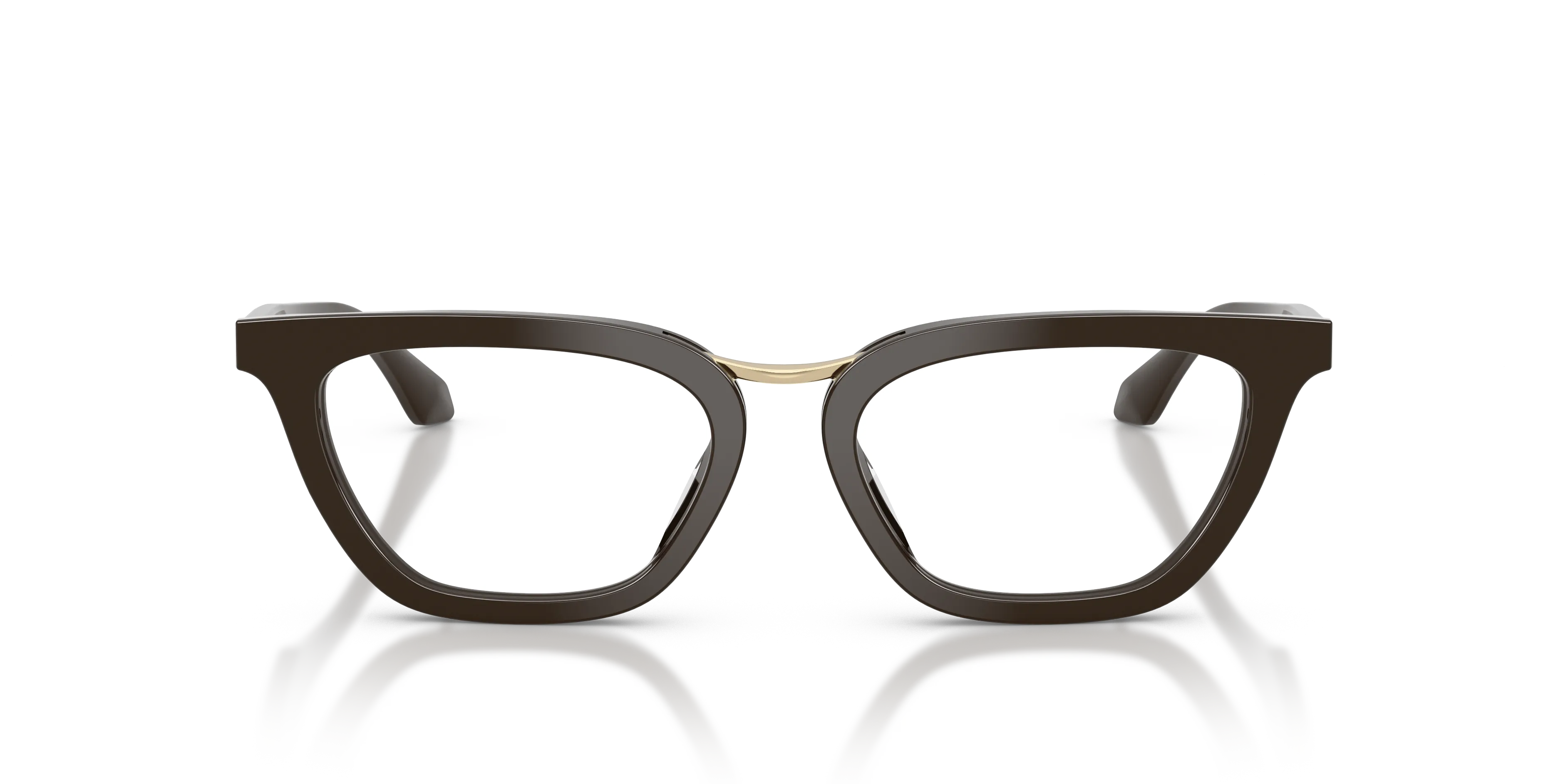 Giorgio Armani AR7290U 6398 Montature da vista Acetato Marrone Trasparente Farfalla Normale - immagine 3