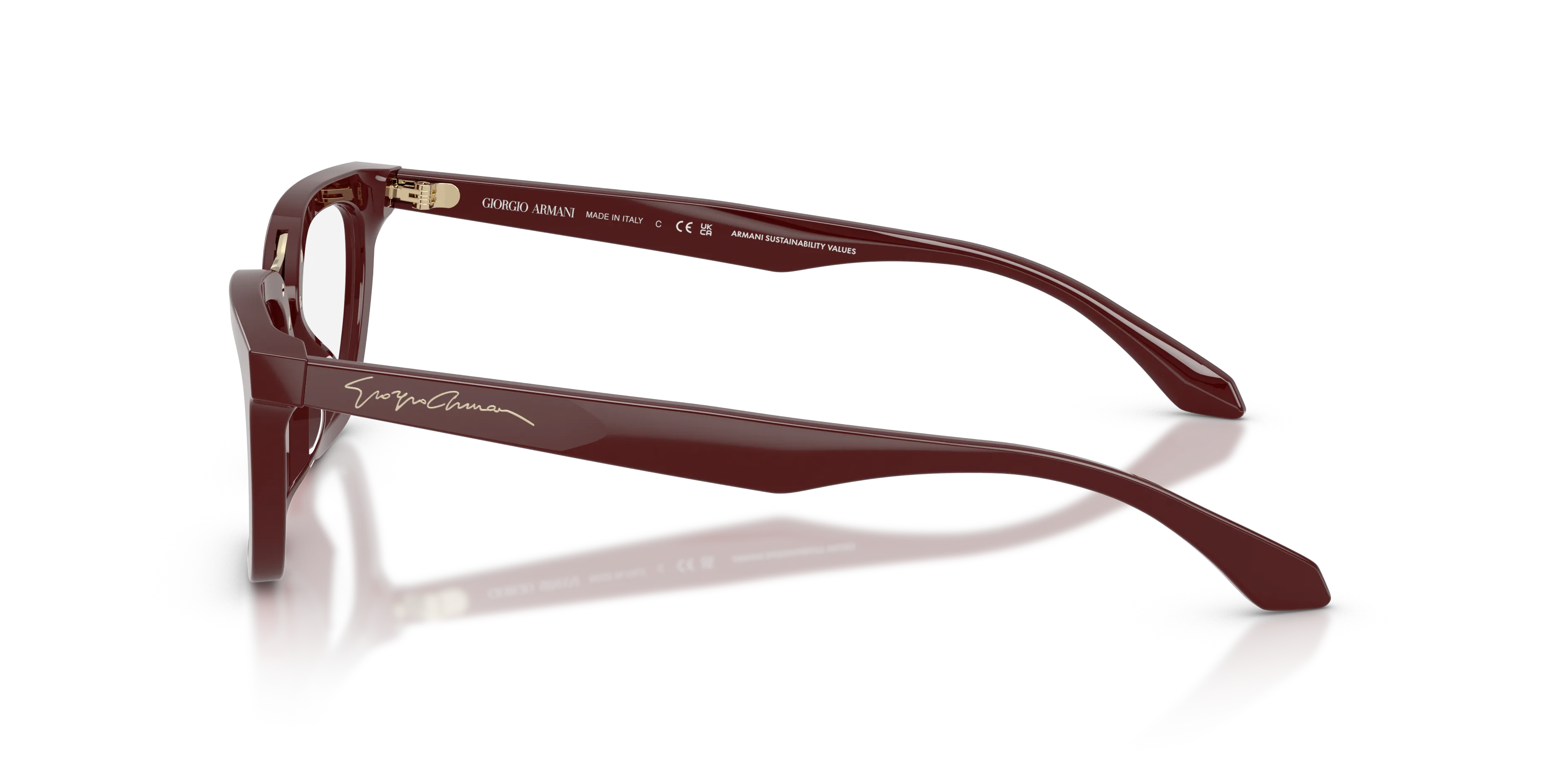 Giorgio Armani AR7290U 6397 Montature da vista Acetato Viola Trasparente Farfalla Normale - immagine 4