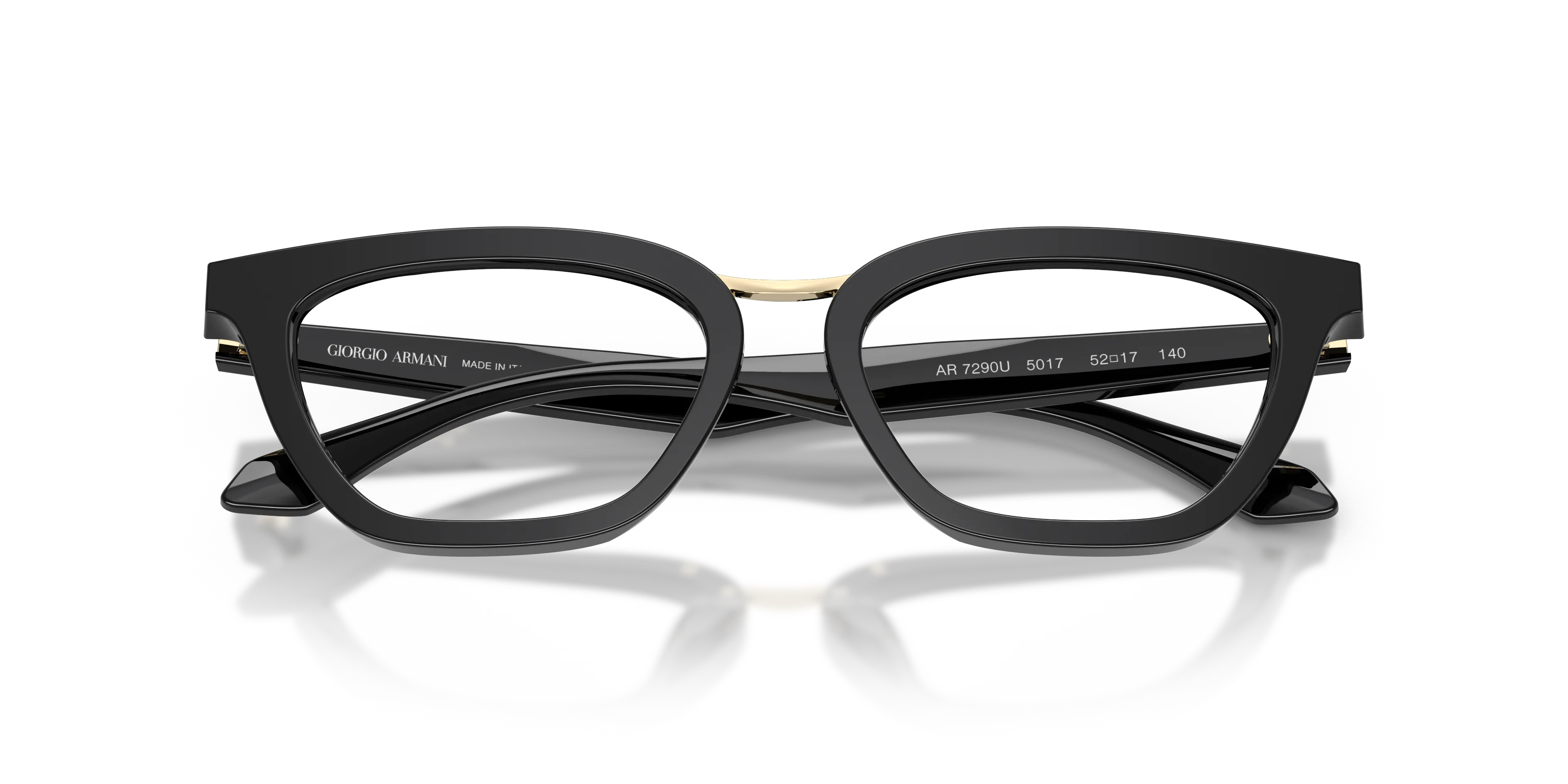 Giorgio Armani AR7290U 5017 Montature da vista Acetato Nero Trasparente Farfalla Normale - immagine 2