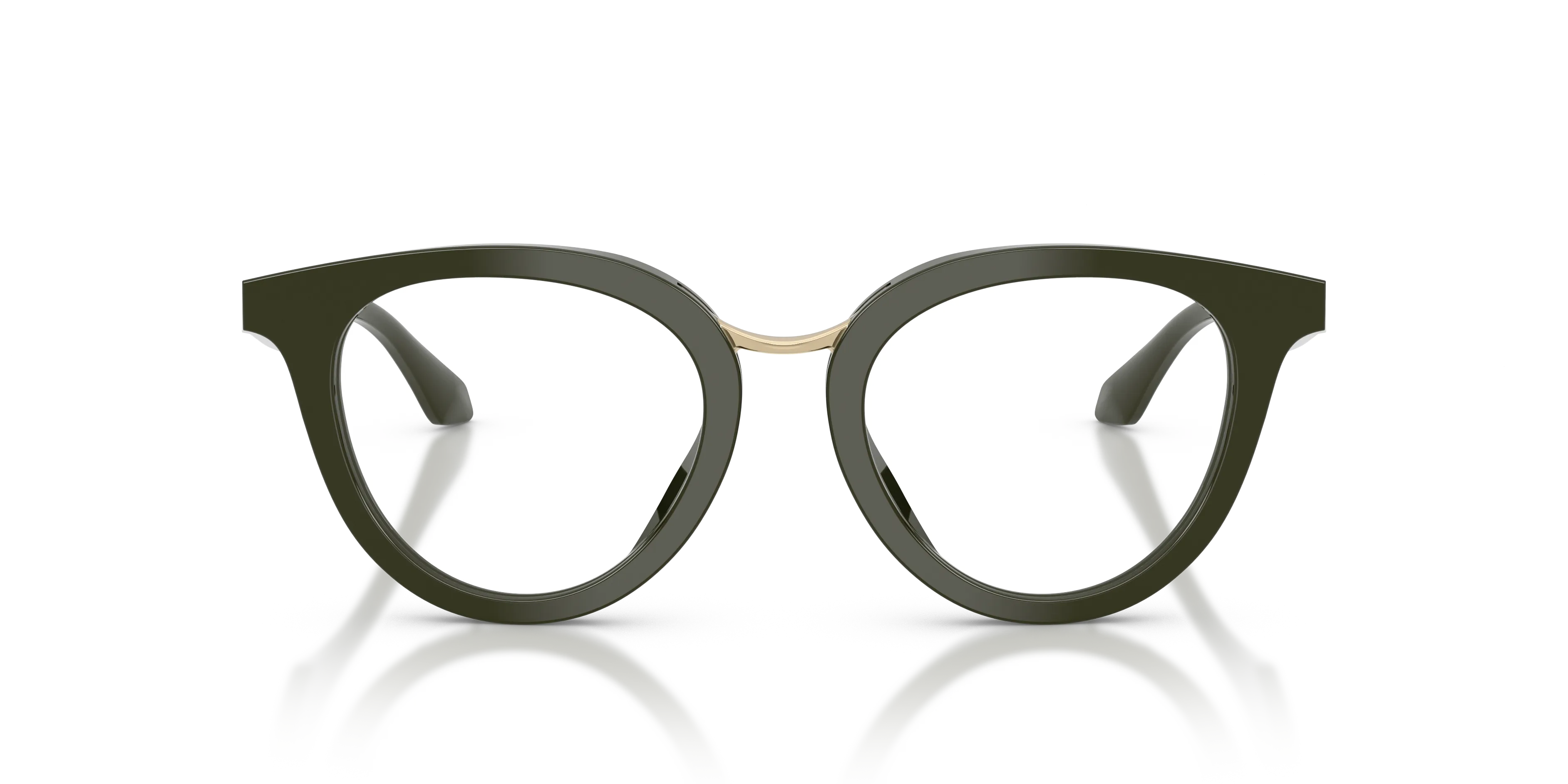 Giorgio Armani AR7289U 6400 Montature da vista Acetato Verde Trasparente Rotonda Normale - immagine 3