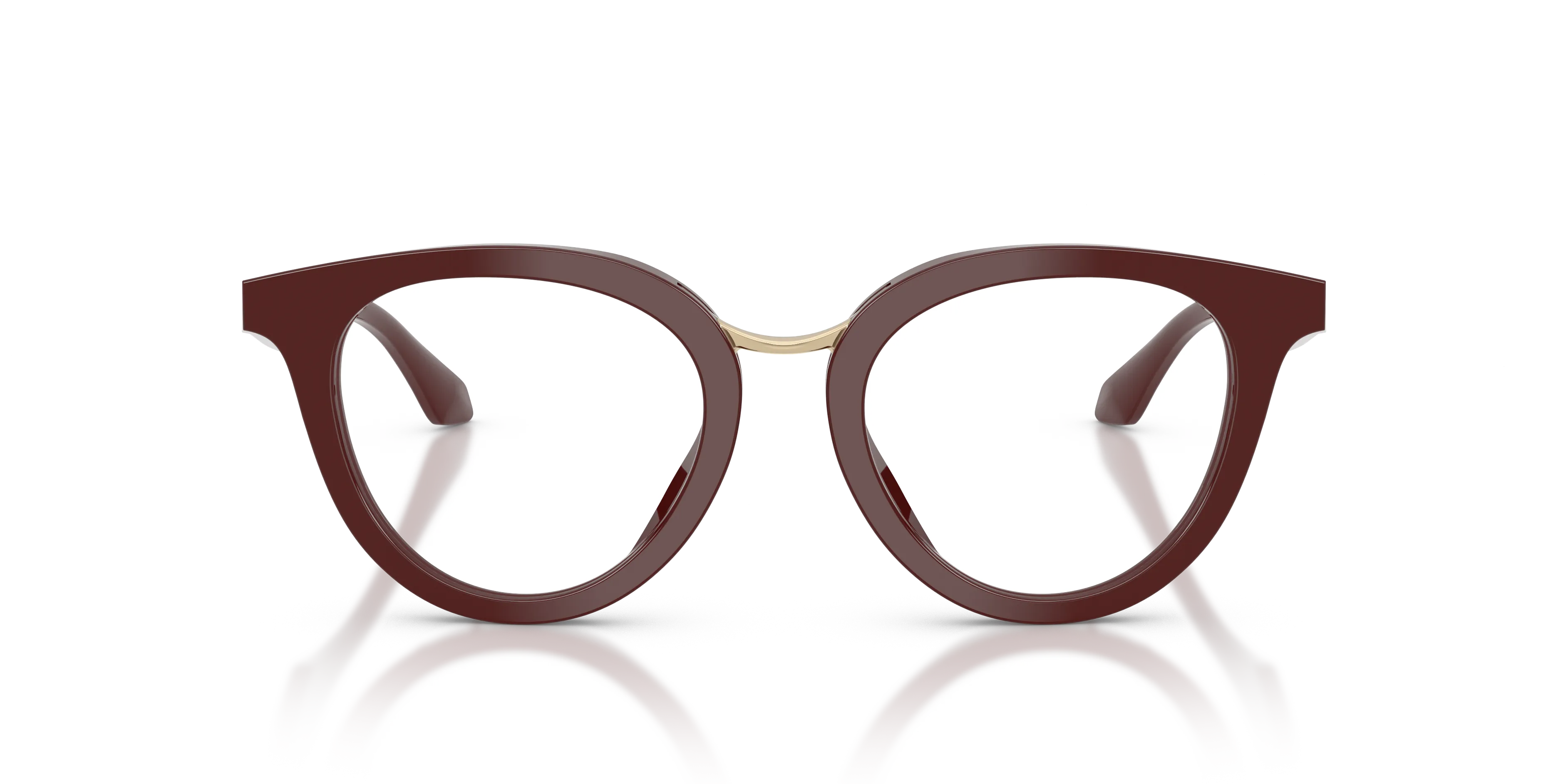 Giorgio Armani AR7289U 6399 Montature da vista Acetato Viola Trasparente Rotonda Normale - immagine 3