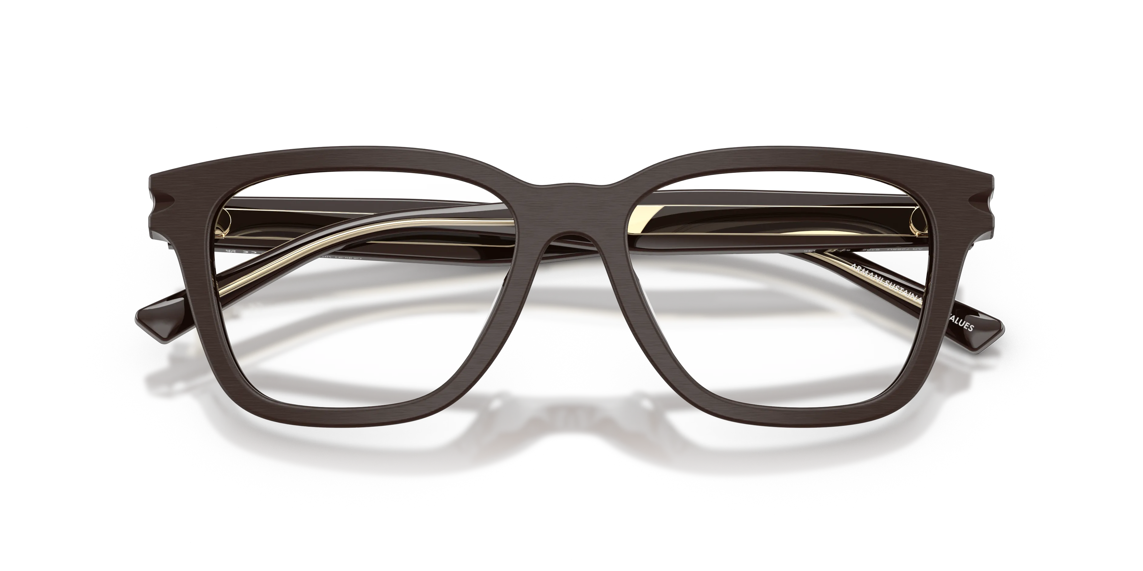 Giorgio Armani AR7288U 6402 Montature da vista Acetato Marrone Trasparente Pillow Normale - immagine 2