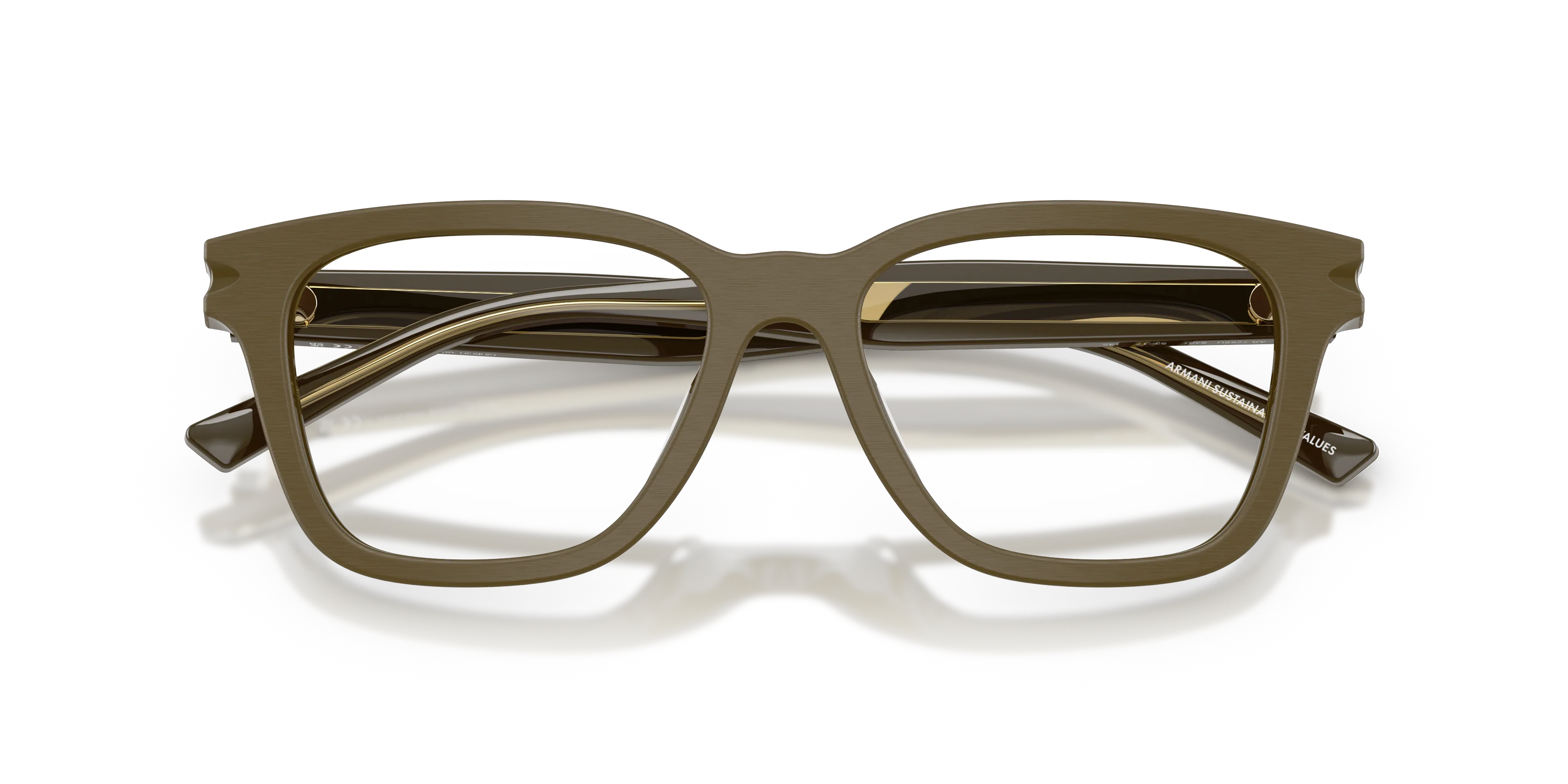 Giorgio Armani AR7288U 6401 Montature da vista Acetato Verde Trasparente Pillow Normale - immagine 2