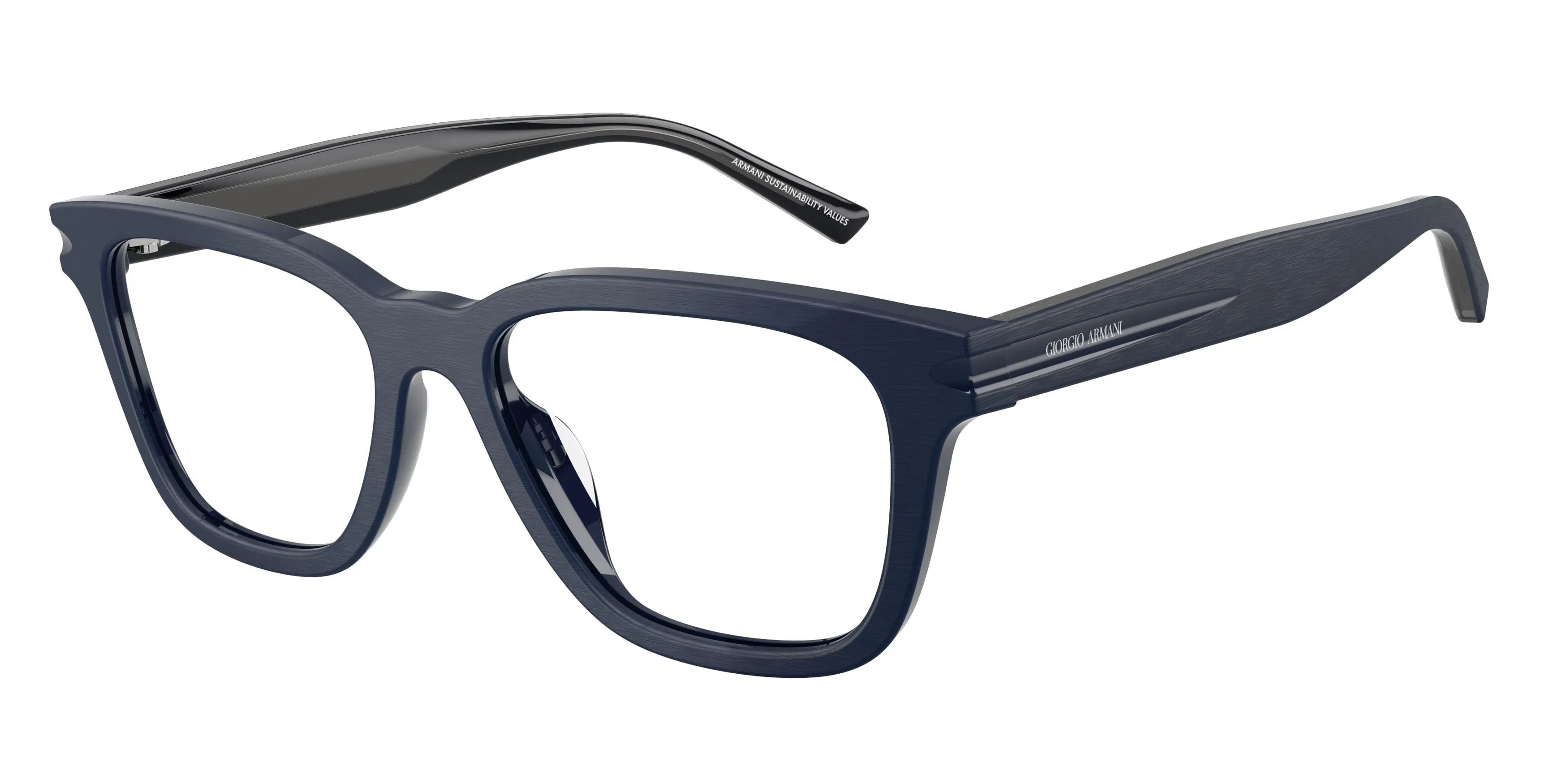 Giorgio Armani AR7288U 6039 Montature da vista Acetato Blu Trasparente Pillow Normale - immagine 1