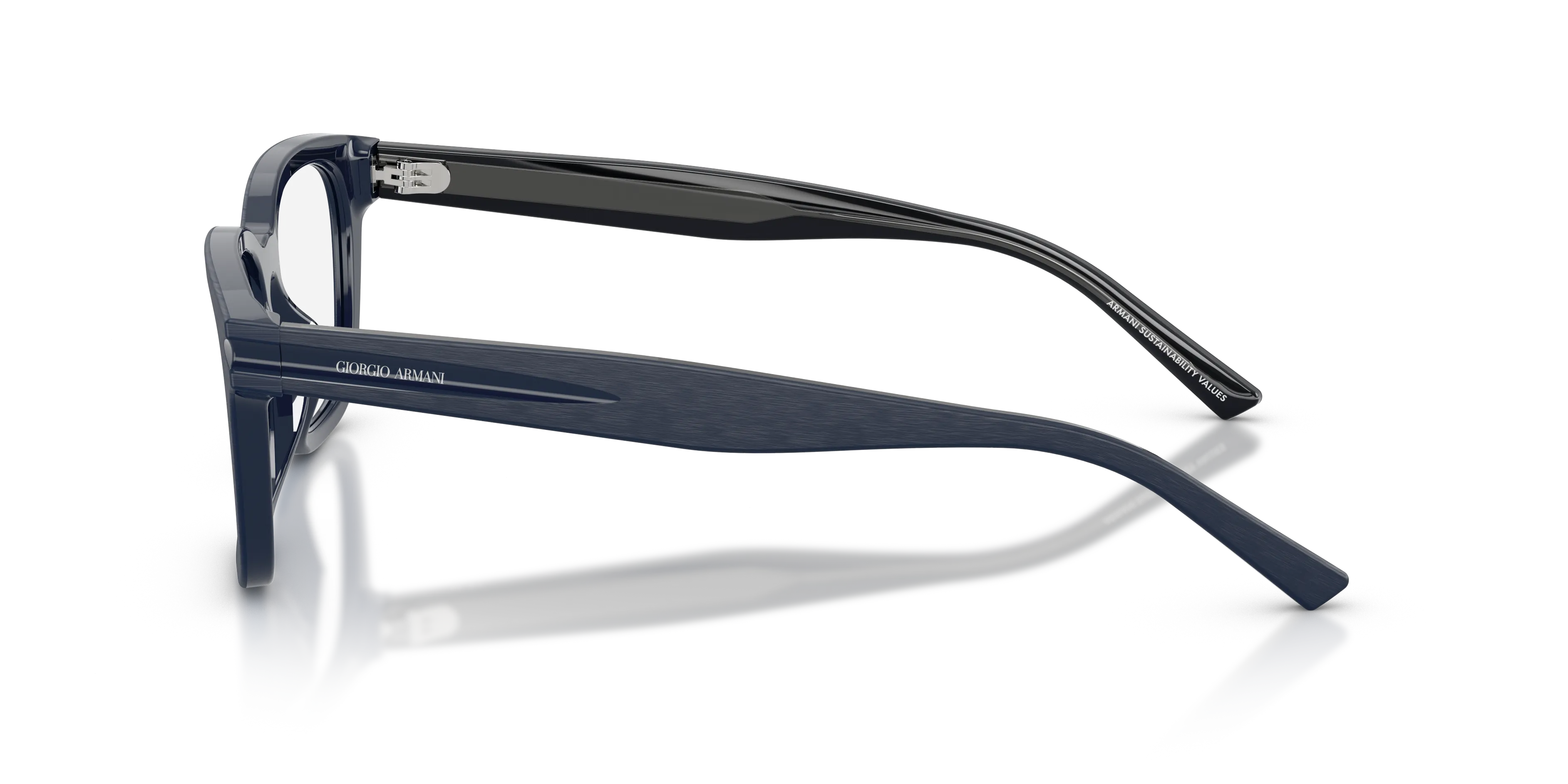 Giorgio Armani AR7288U 6039 Montature da vista Acetato Blu Trasparente Pillow Normale - immagine 4