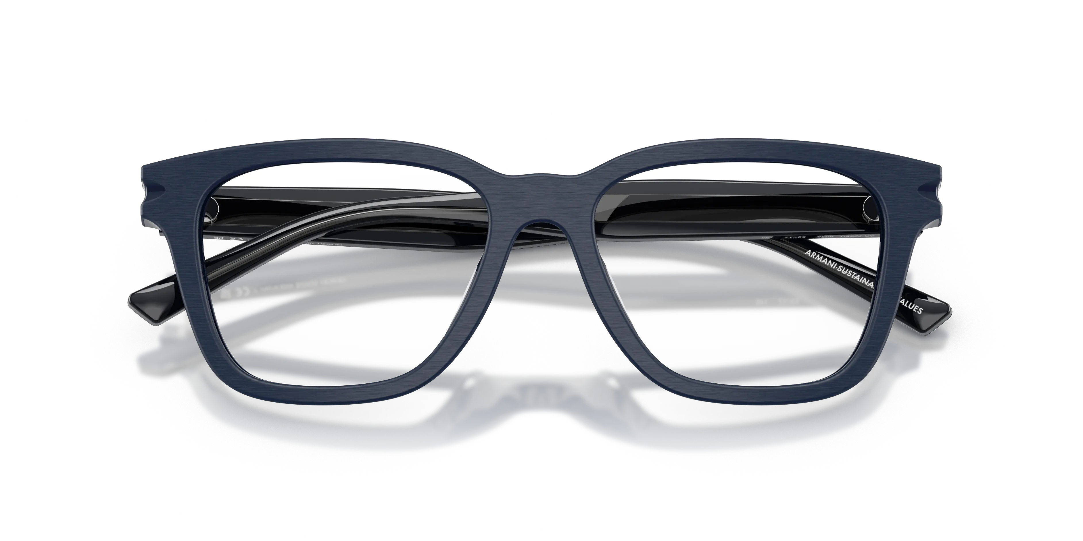 Giorgio Armani AR7288U 6039 Montature da vista Acetato Blu Trasparente Pillow Normale - immagine 2