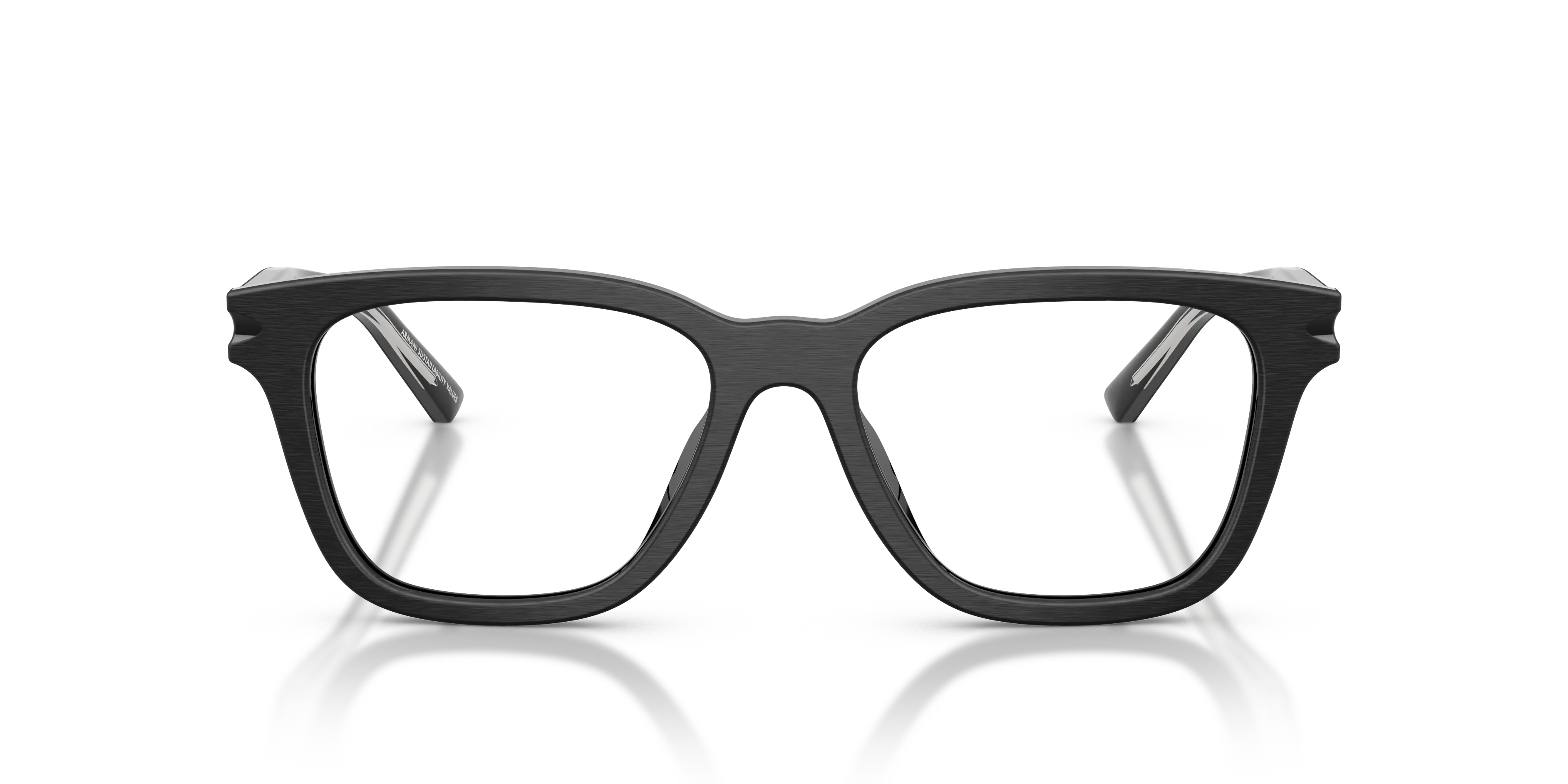 Giorgio Armani AR7288U 5009 Montature da vista Acetato Nero Trasparente Pillow Normale - immagine 3