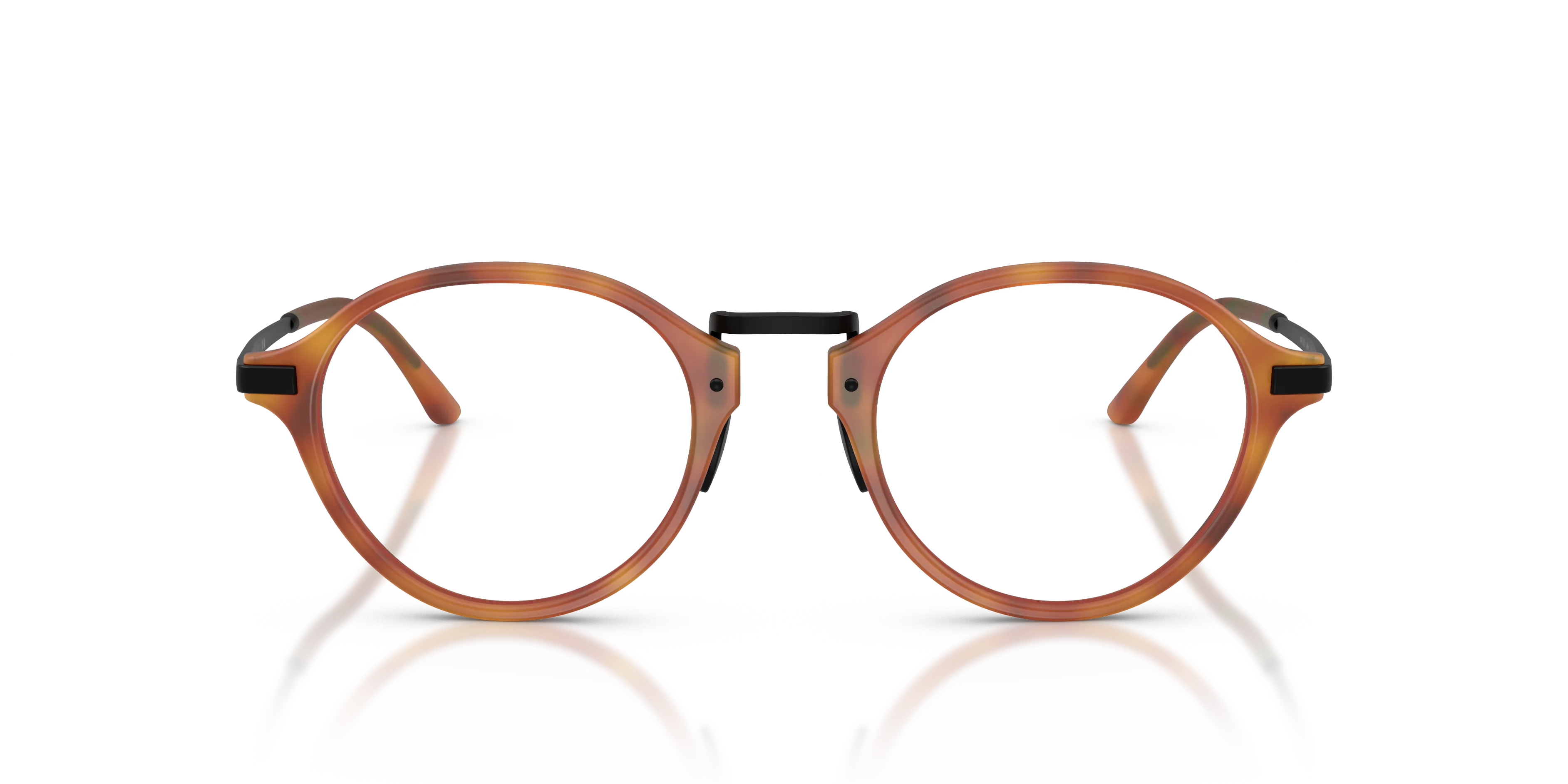 Giorgio Armani AR7287 6404 Montature da vista Acetato Marrone Trasparente Pantos Normale - immagine 3