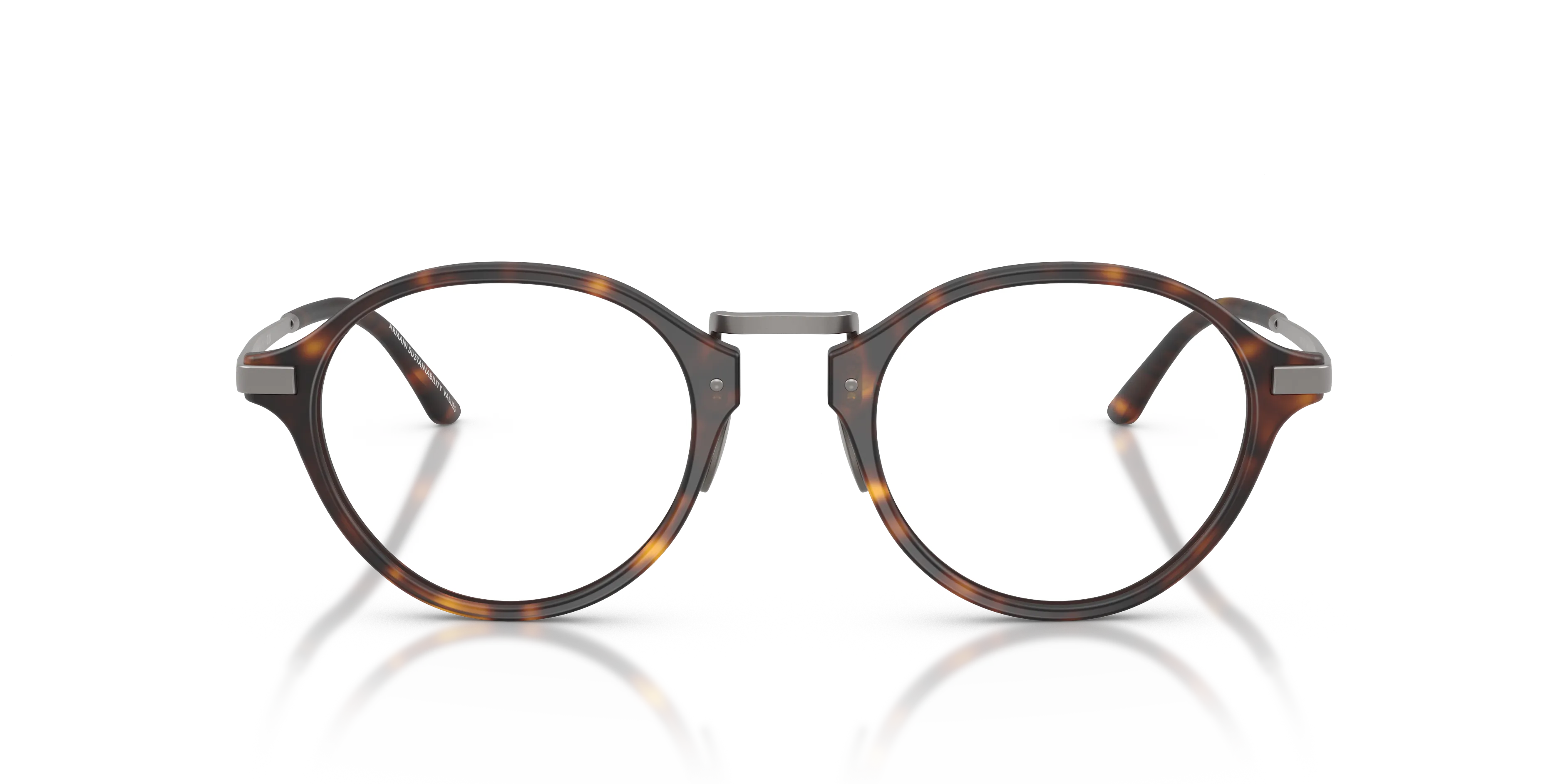 Giorgio Armani AR7287 6403 Montature da vista Acetato Tartaruga Trasparente Pantos Normale - immagine 3