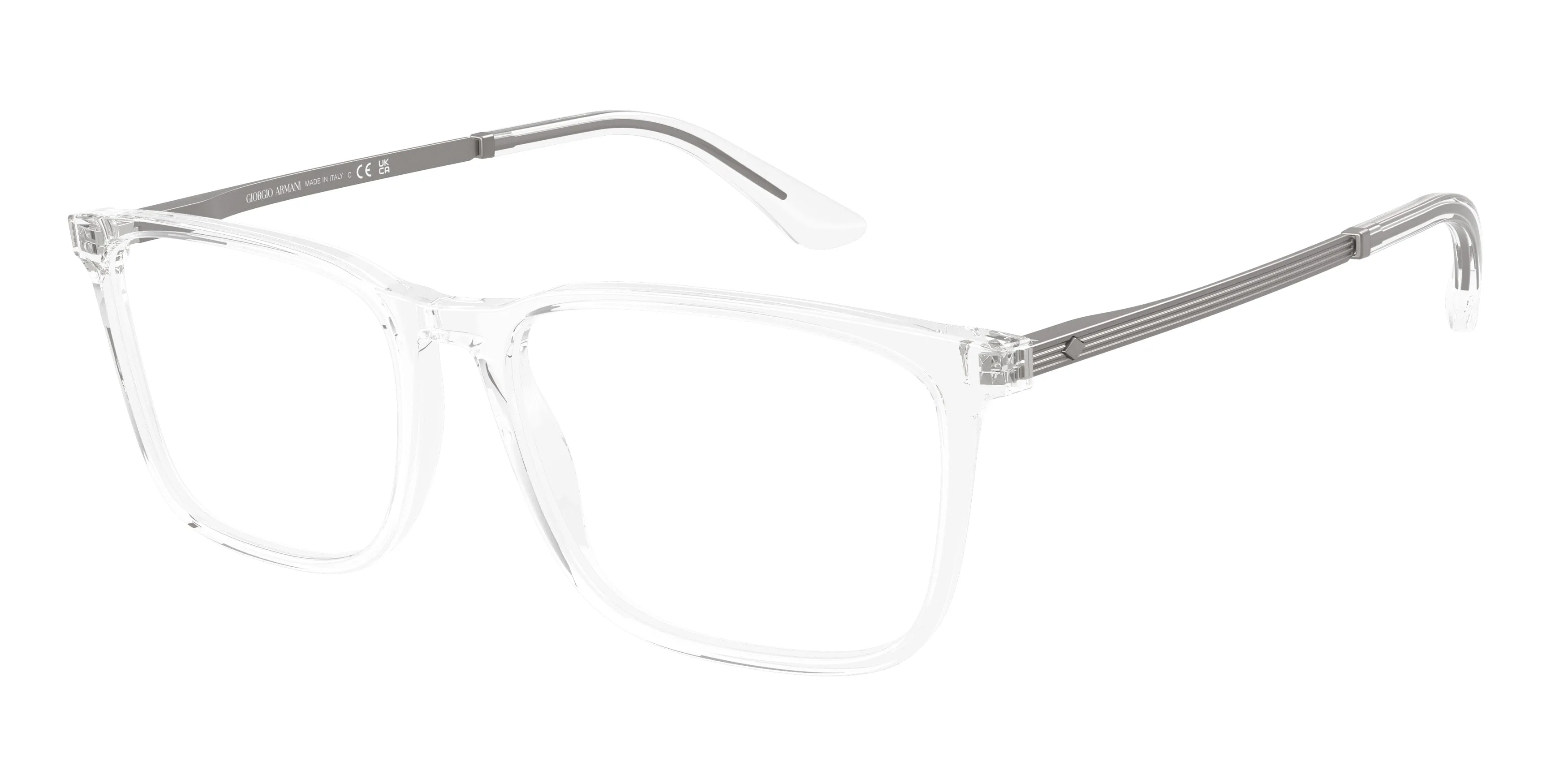 Giorgio Armani AR7249 6344 Montature da vista Acetato Trasparente Trasparente Squadrata Normale - immagine 1