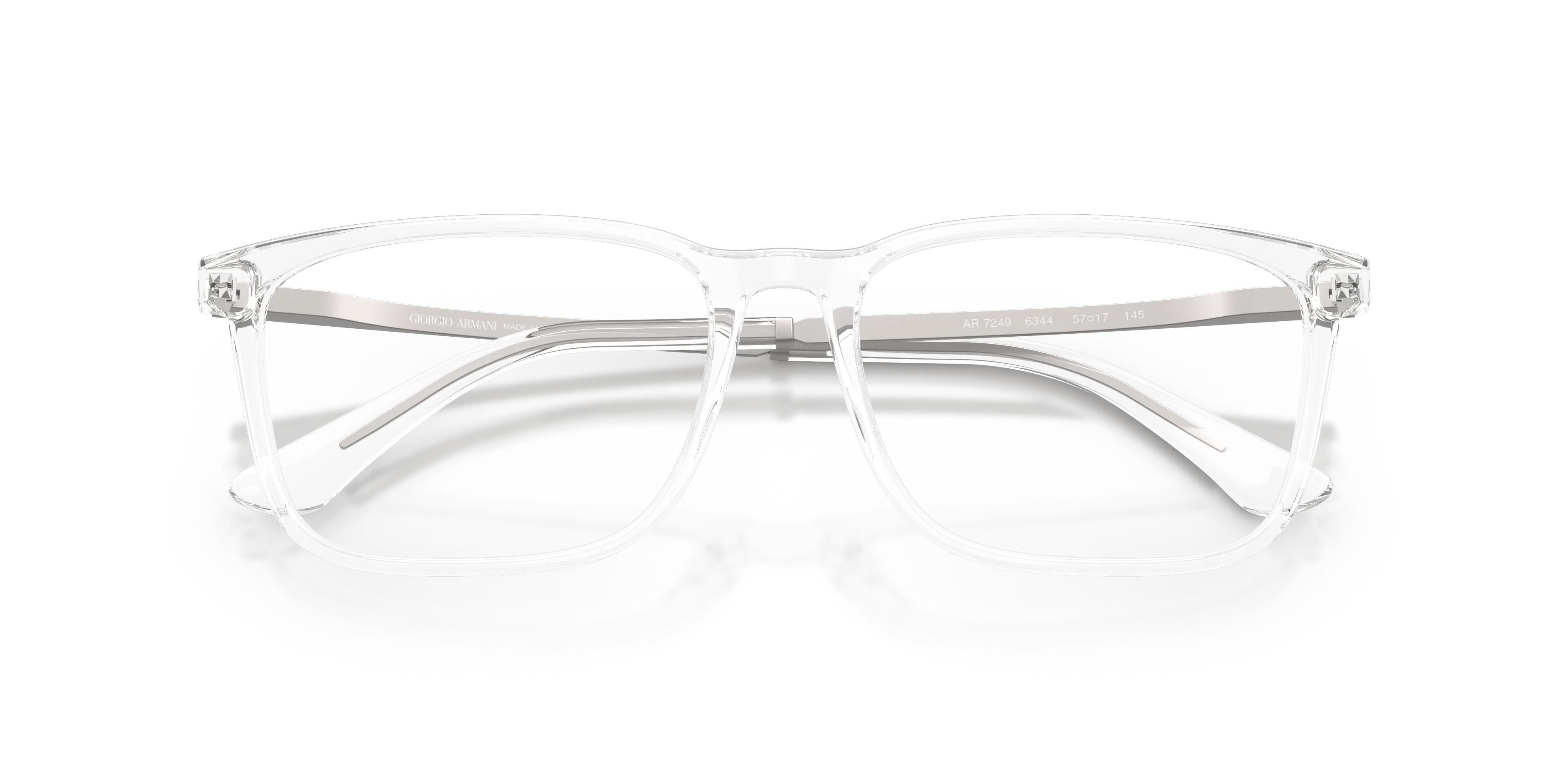 Giorgio Armani AR7249 6344 Montature da vista Acetato Trasparente Trasparente Squadrata Normale - immagine 2