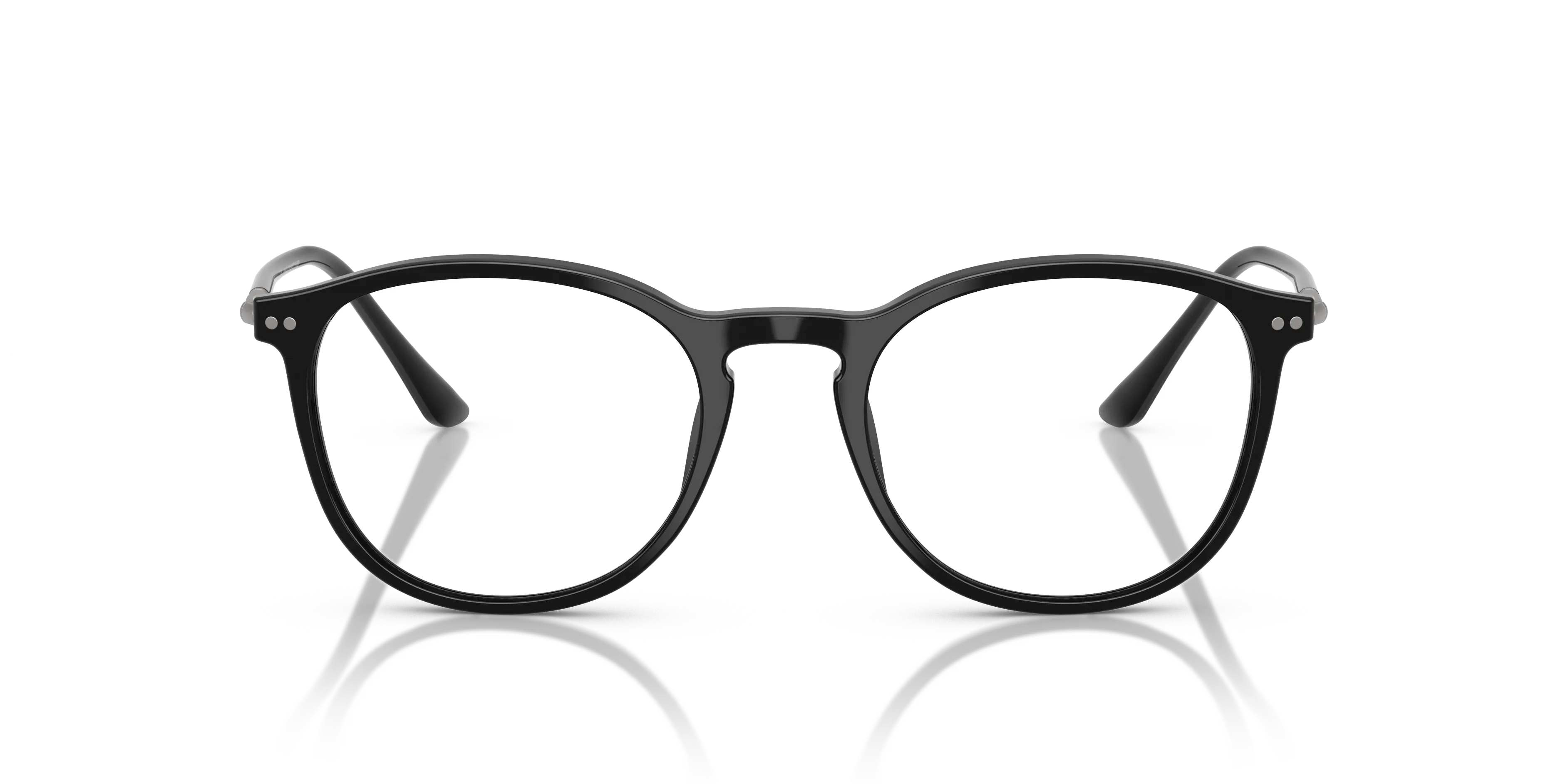 Giorgio Armani AR7125 5009 Montature da vista Acetato Nero Trasparente Pantos Normale - immagine 3