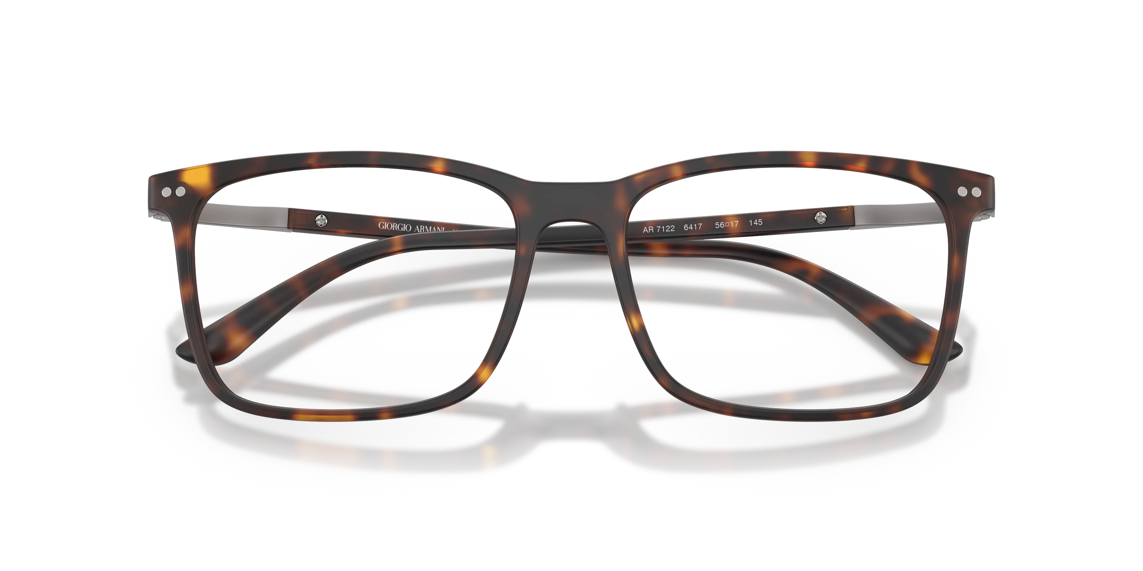 Giorgio Armani AR7122 6417 Montature da vista Nylon Tartaruga Trasparente Squadrata Normale - immagine 2