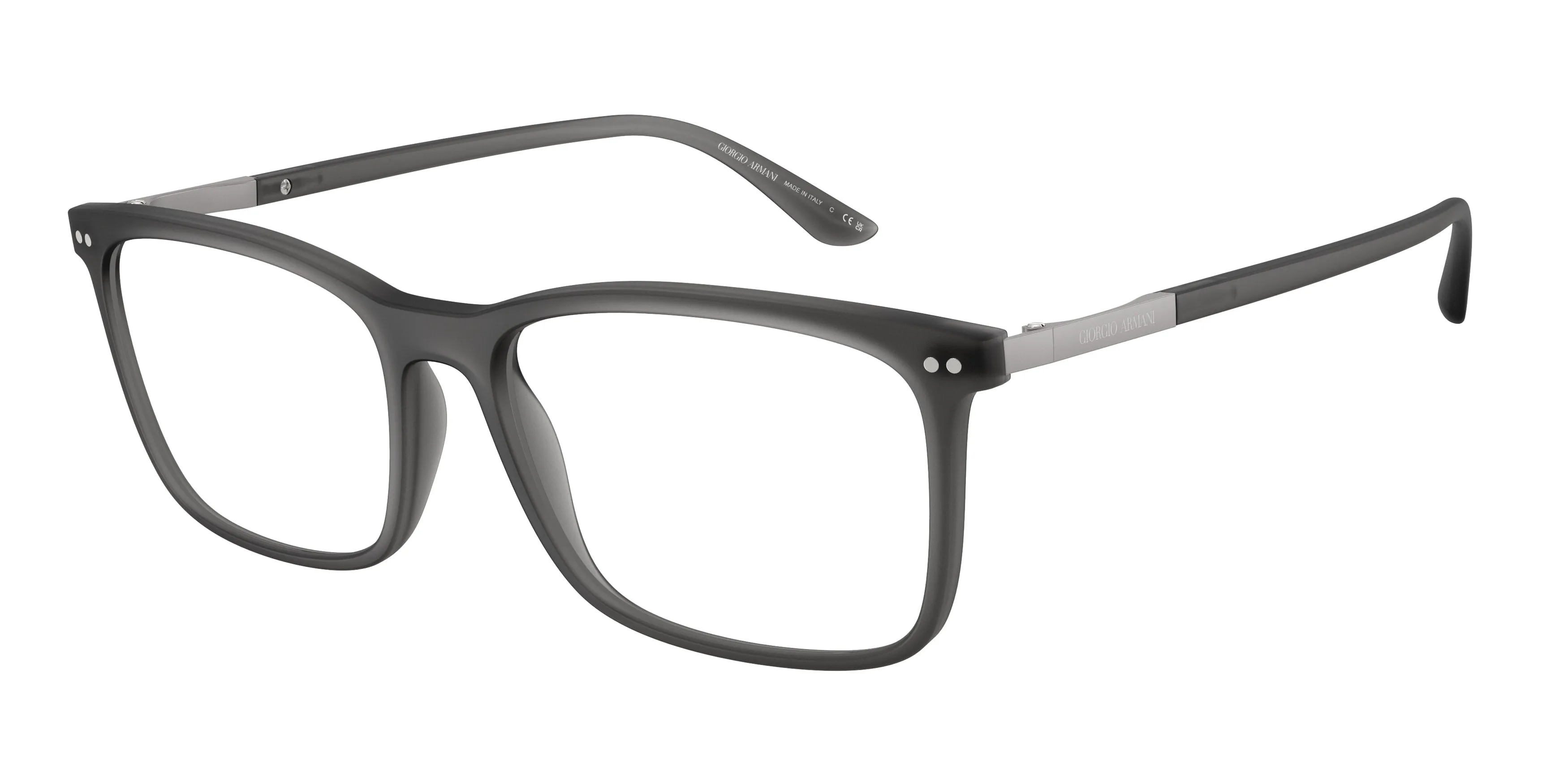 Giorgio Armani AR7122 6416 Montature da vista Nylon Grigio Trasparente Squadrata Normale - immagine 1