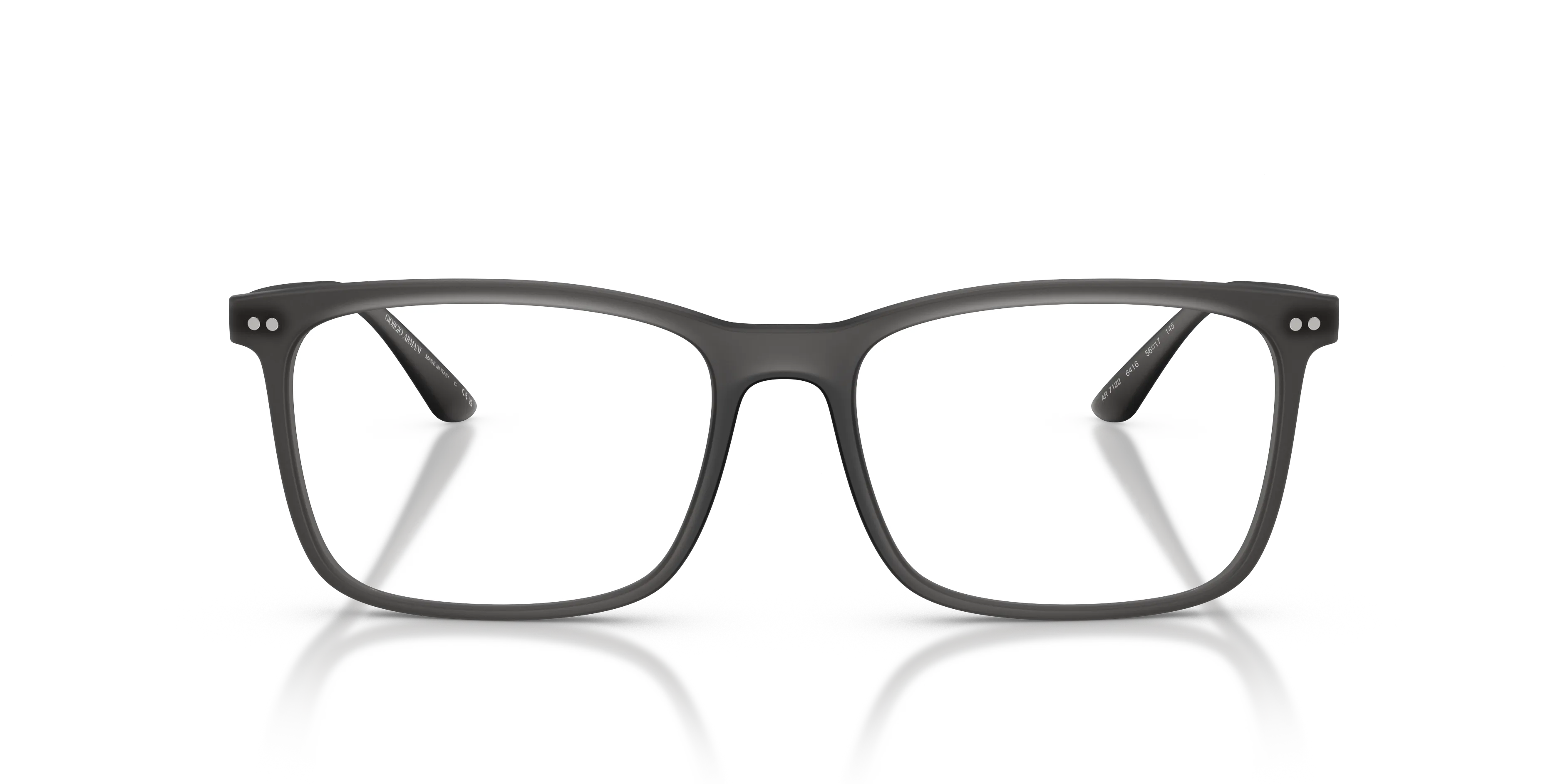 Giorgio Armani AR7122 6416 Montature da vista Nylon Grigio Trasparente Squadrata Normale - immagine 3