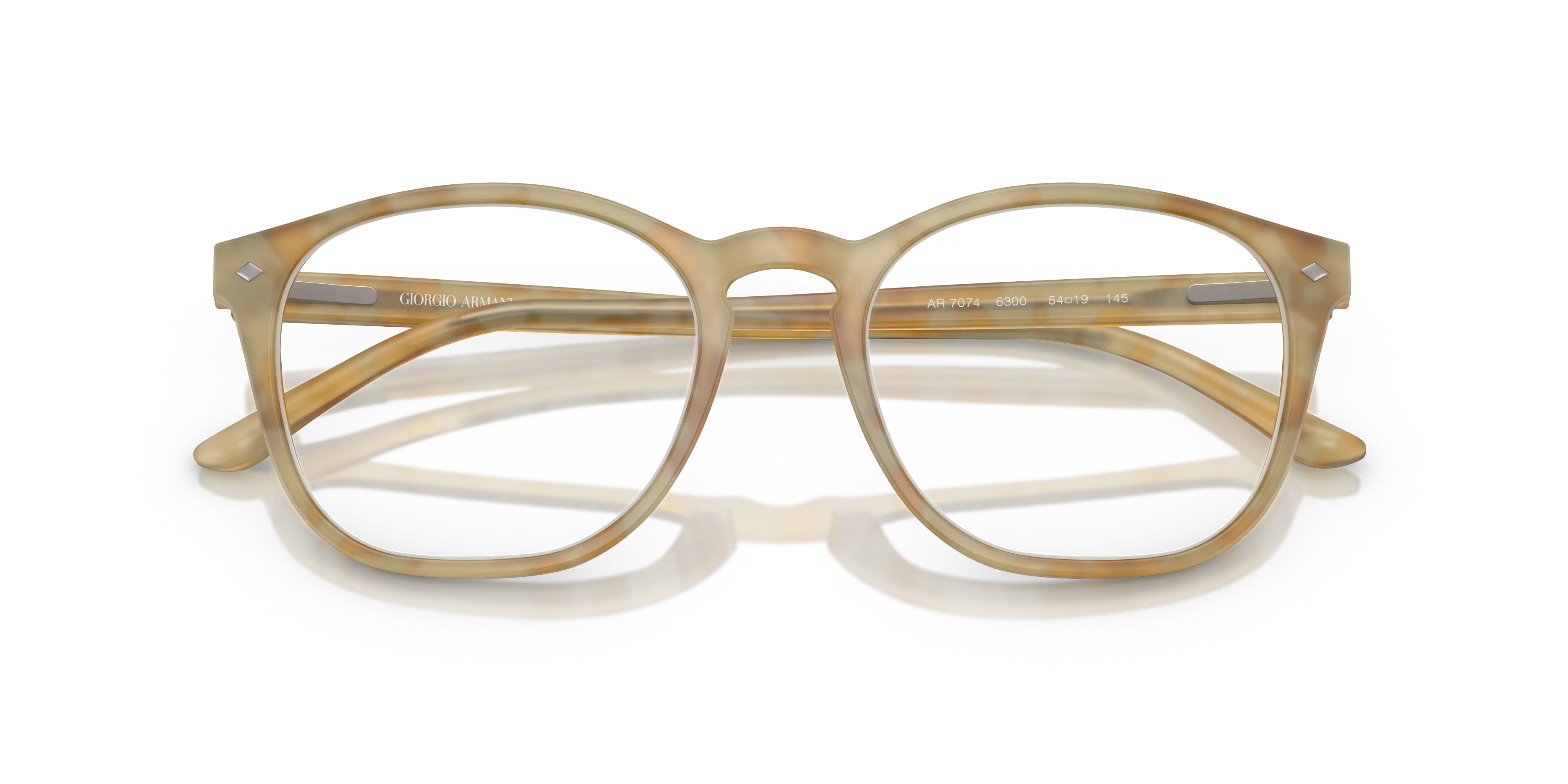 Giorgio Armani AR7074 6300 Montature da vista Acetato Tartaruga Trasparente Pantos Normale - immagine 2