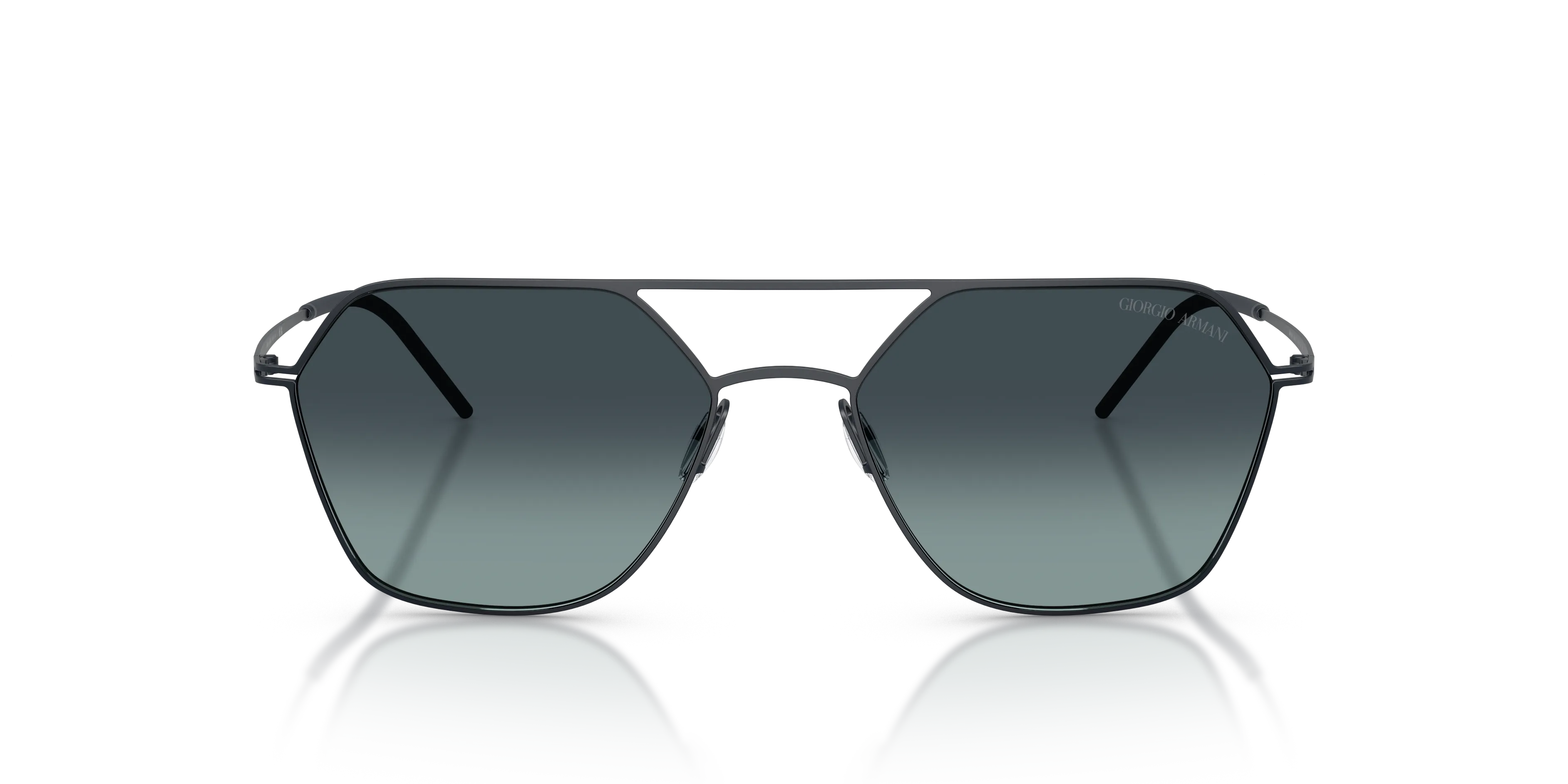 Giorgio Armani AR6185 343719 Occhiali da sole Metallo Blu Blu Squadrata Normale Sfumato - immagine 3