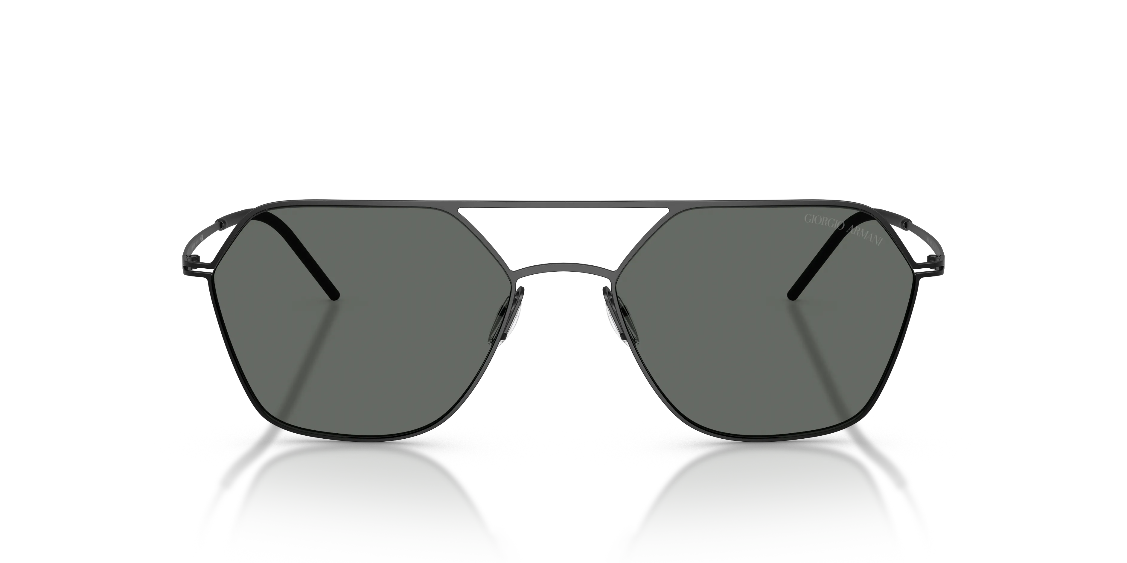 Giorgio Armani AR6185 300187 Occhiali da sole Metallo Nero Grigio Squadrata Normale - immagine 3