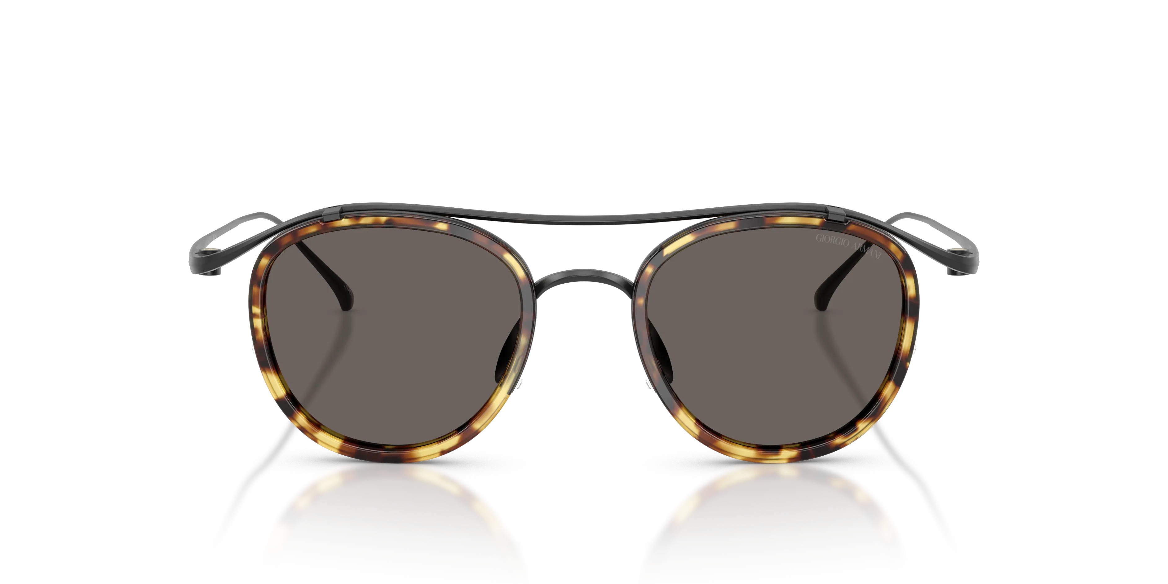 Giorgio Armani AR6179T 342856 Occhiali da sole Titanio Nero Grigio Pantos Normale - immagine 3