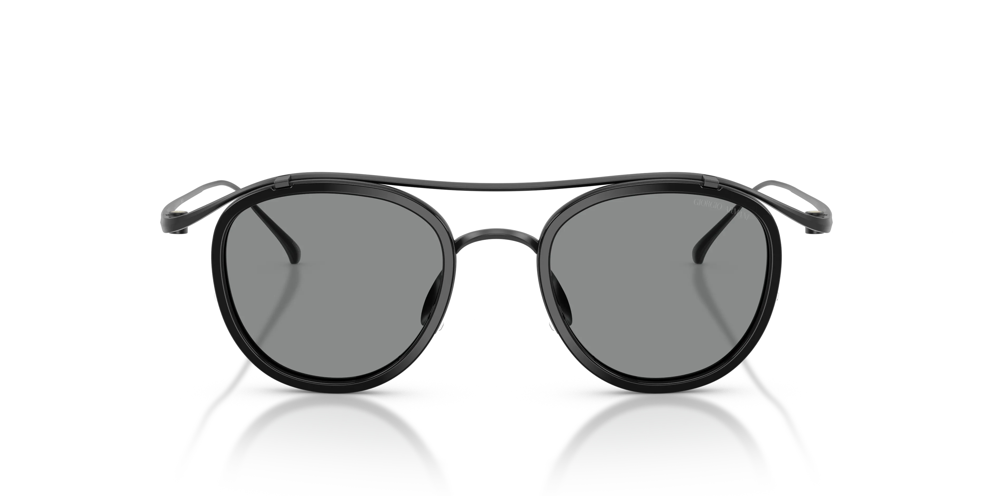 Giorgio Armani AR6179T 340402 Occhiali da sole Titanio Nero Blu Pantos Normale - immagine 3