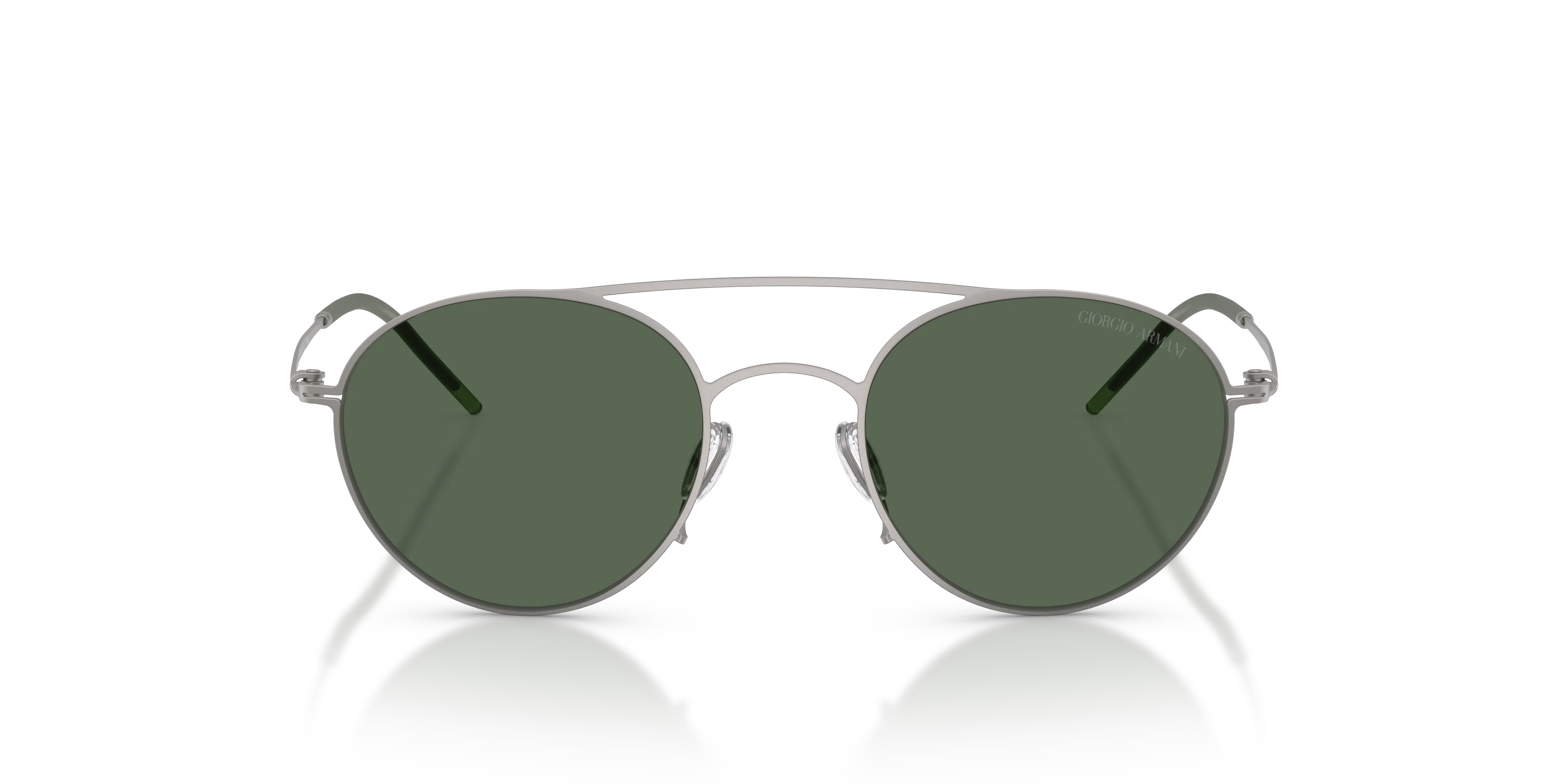 Giorgio Armani AR6169 300371 Occhiali da sole Metallo Grigio Verde Rotonda Normale - immagine 3