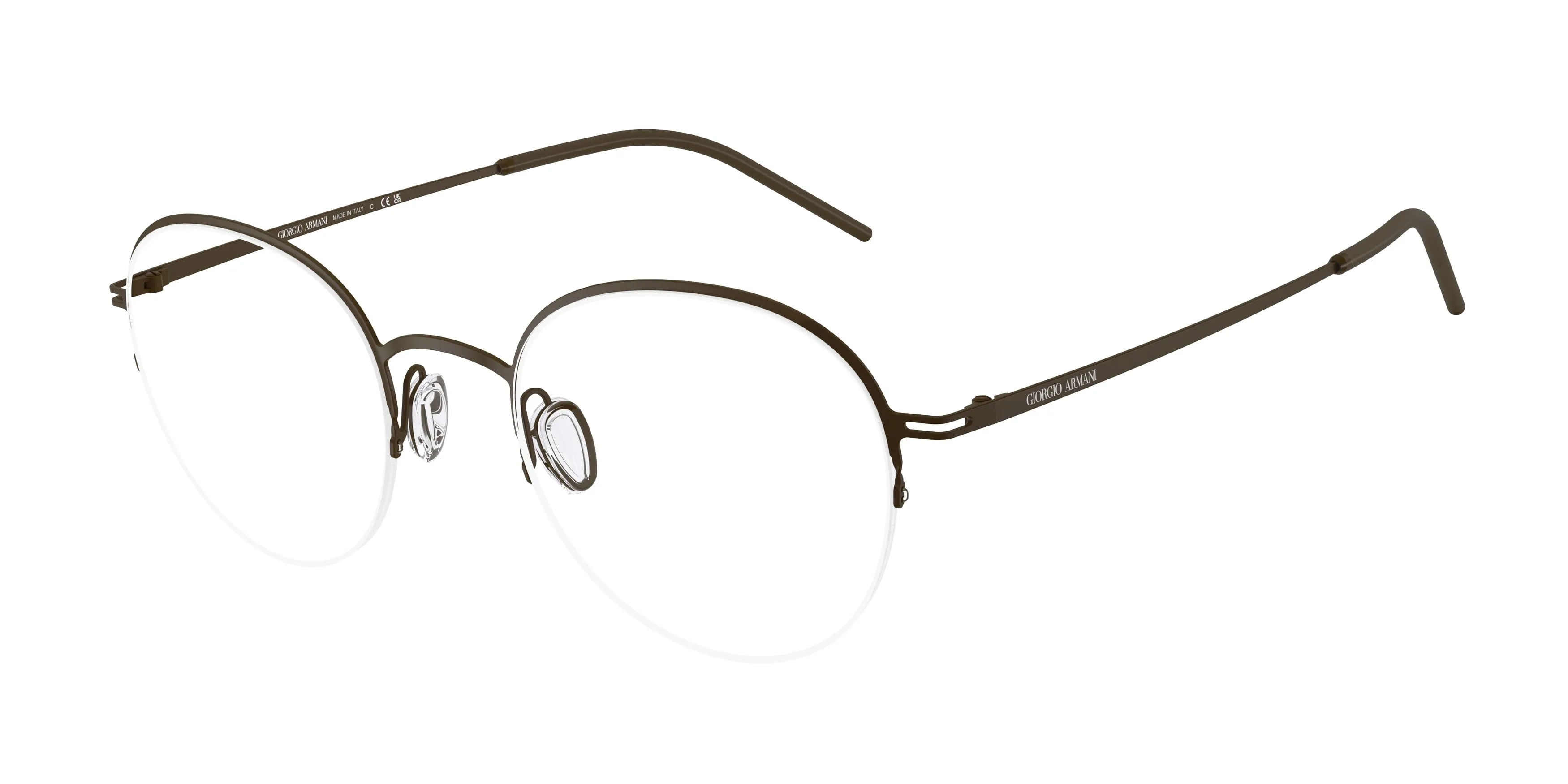 Giorgio Armani AR5169 3438 Montature da vista Metallo Marrone Trasparente Pantos Normale - immagine 1
