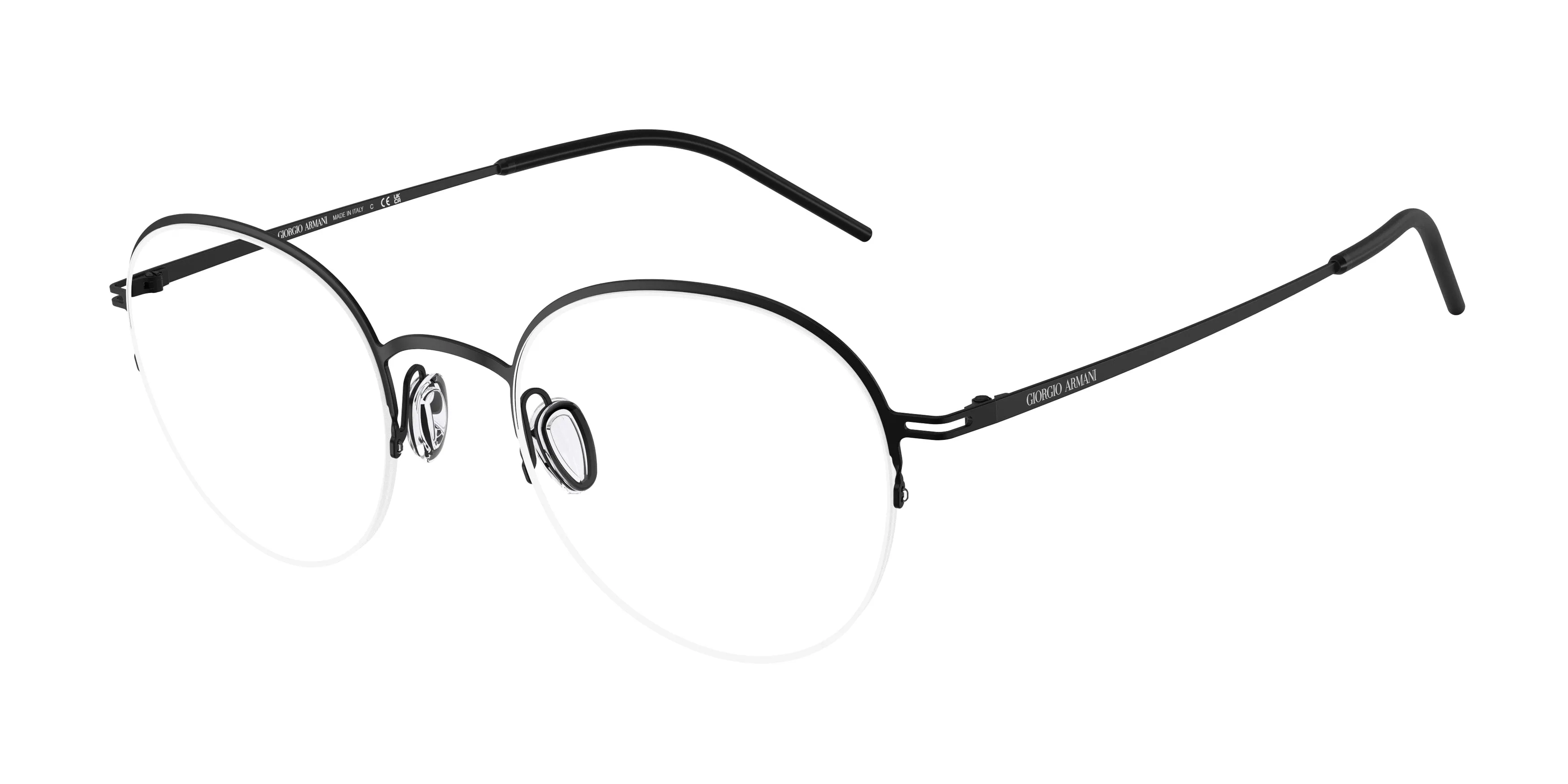 Giorgio Armani AR5169 3001 Montature da vista Metallo Nero Trasparente Pantos Normale - immagine 1