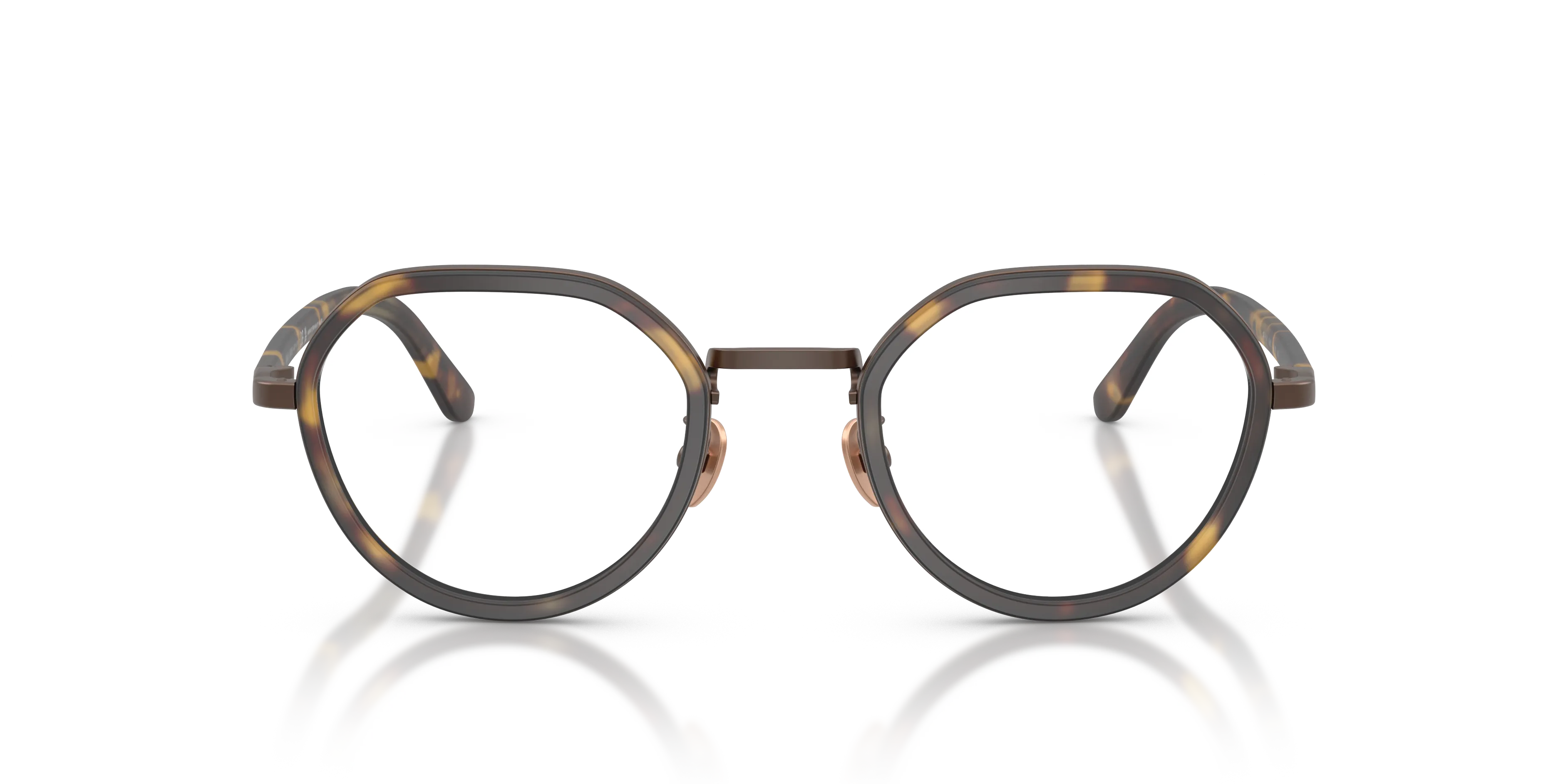 Giorgio Armani AR5167 6405 Montature da vista Metallo Giallo Trasparente Rotonda Normale - immagine 3