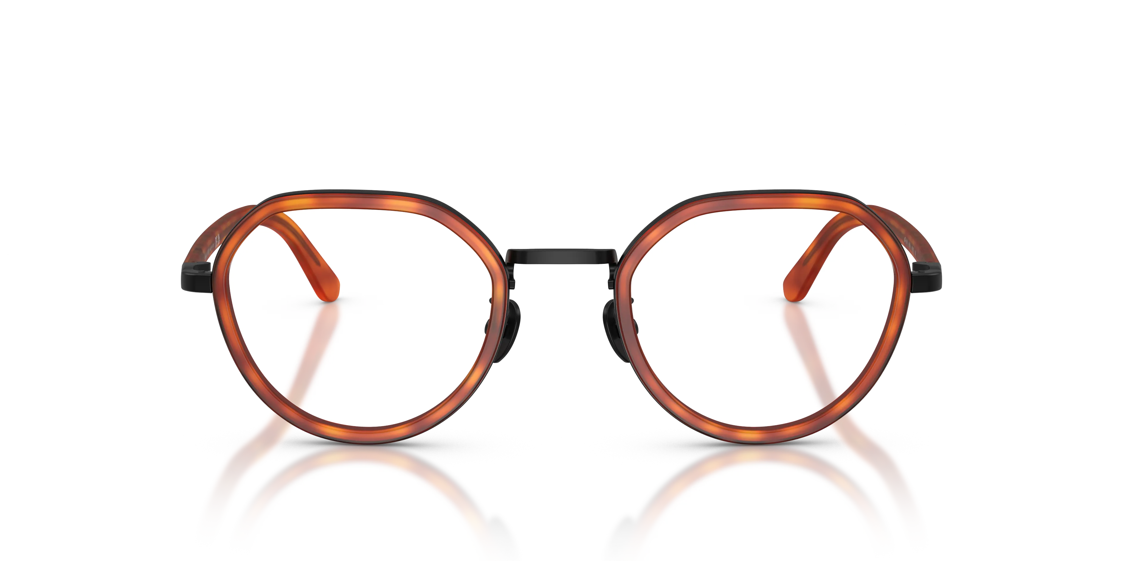Giorgio Armani AR5167 6404 Montature da vista Metallo Marrone Trasparente Rotonda Normale - immagine 3