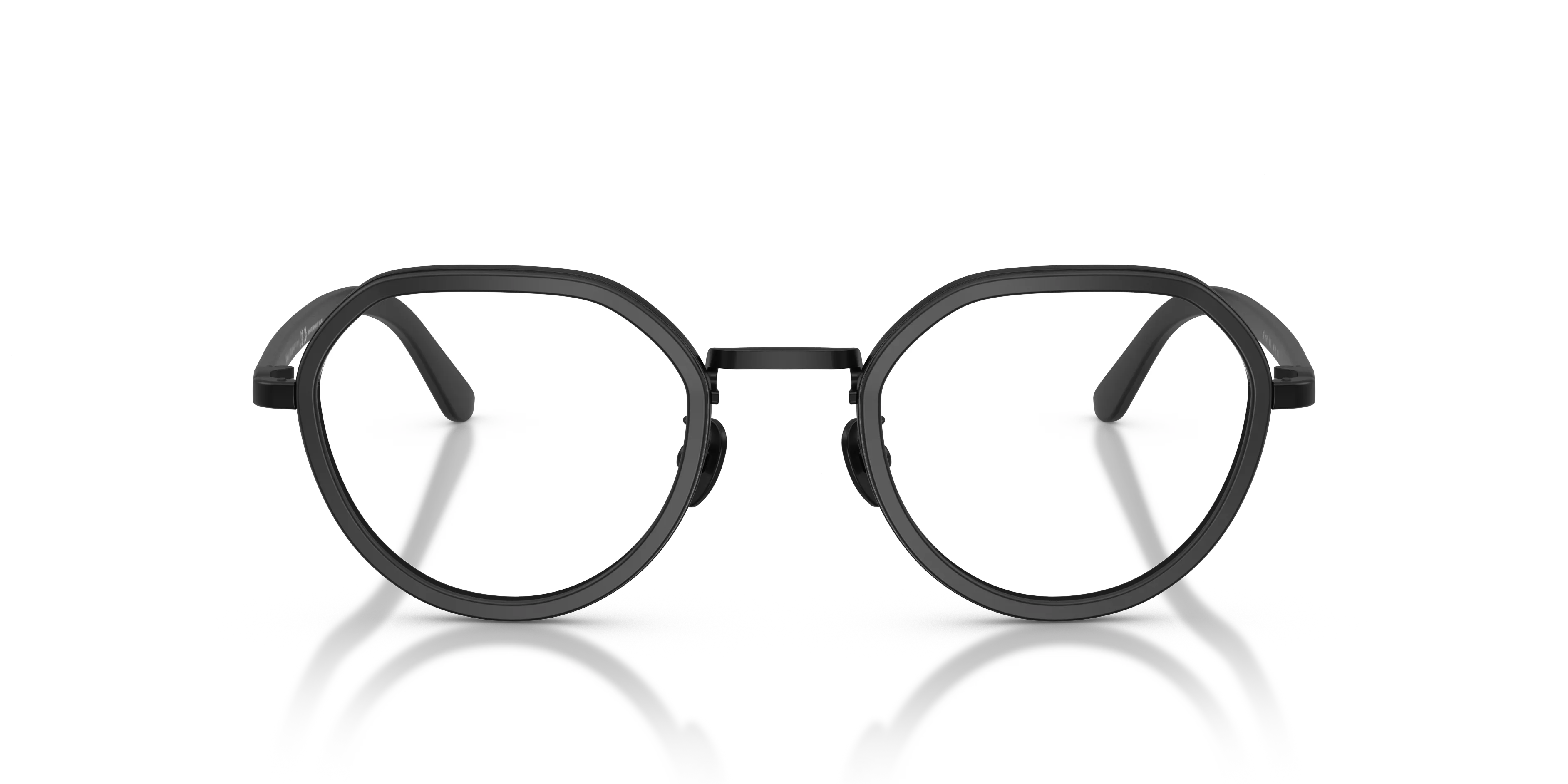 Giorgio Armani AR5167 3001 Montature da vista Metallo Nero Trasparente Rotonda Normale - immagine 3
