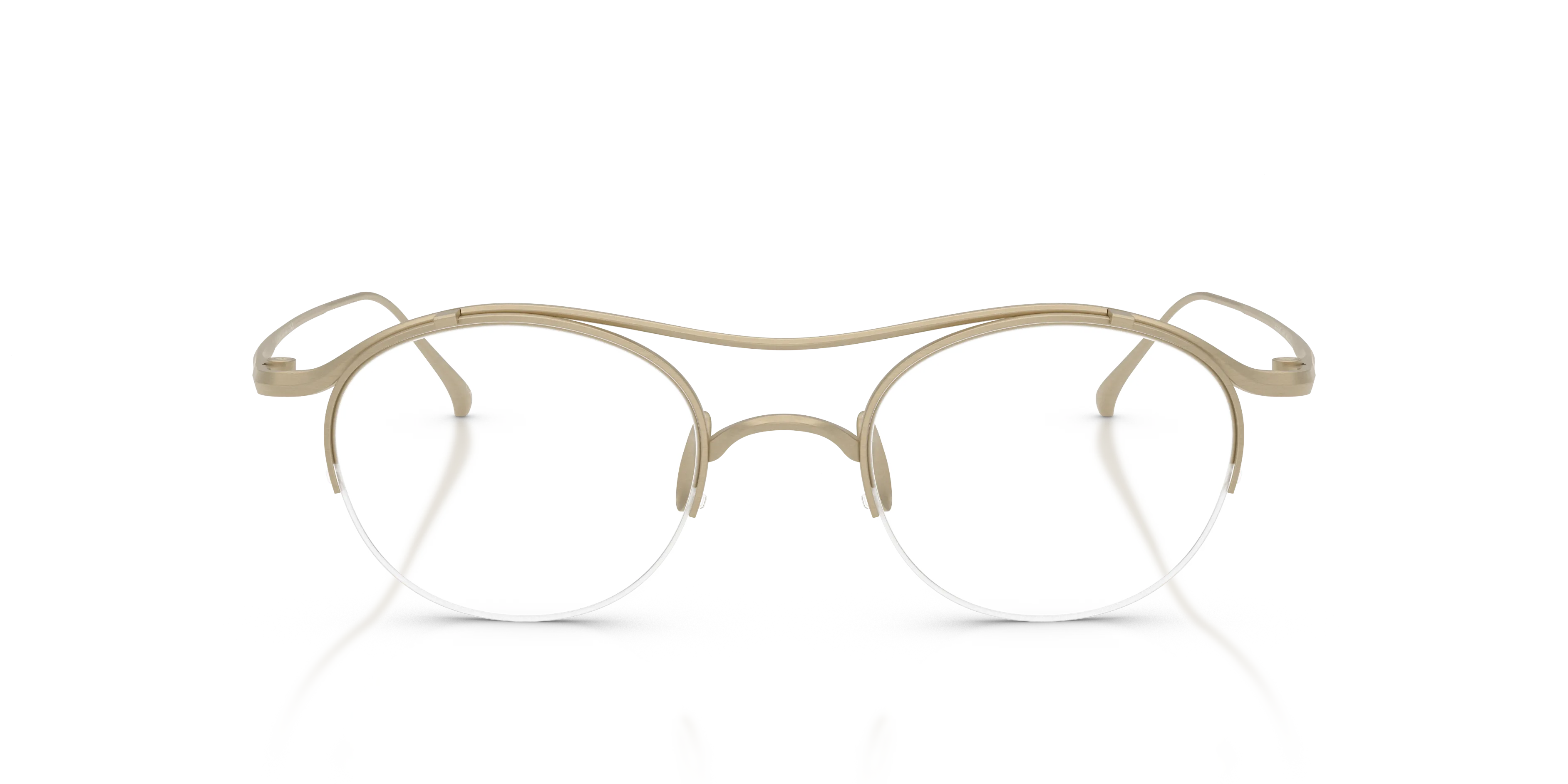 Giorgio Armani AR5158T 3408 Montature da vista Titanio Oro Trasparente Rotonda Normale - immagine 3