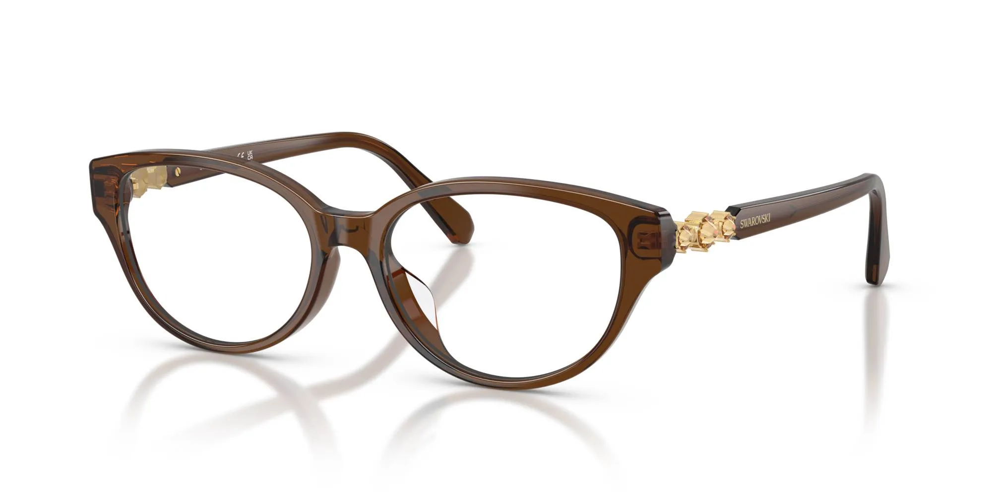 Swarovski SK2058D 1084 Montature da vista Acetato Marrone Pantos Normale - immagine 1