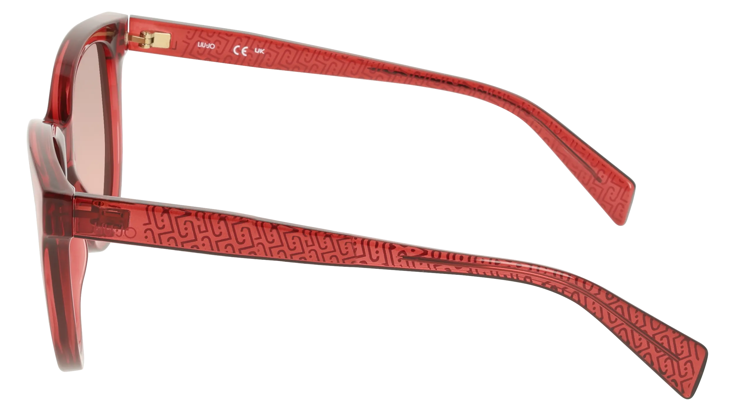Liu Jo LJ825S 624 Occhiali da sole Bio-iniettato Rosso Marrone Geometrica Normale - immagine 3