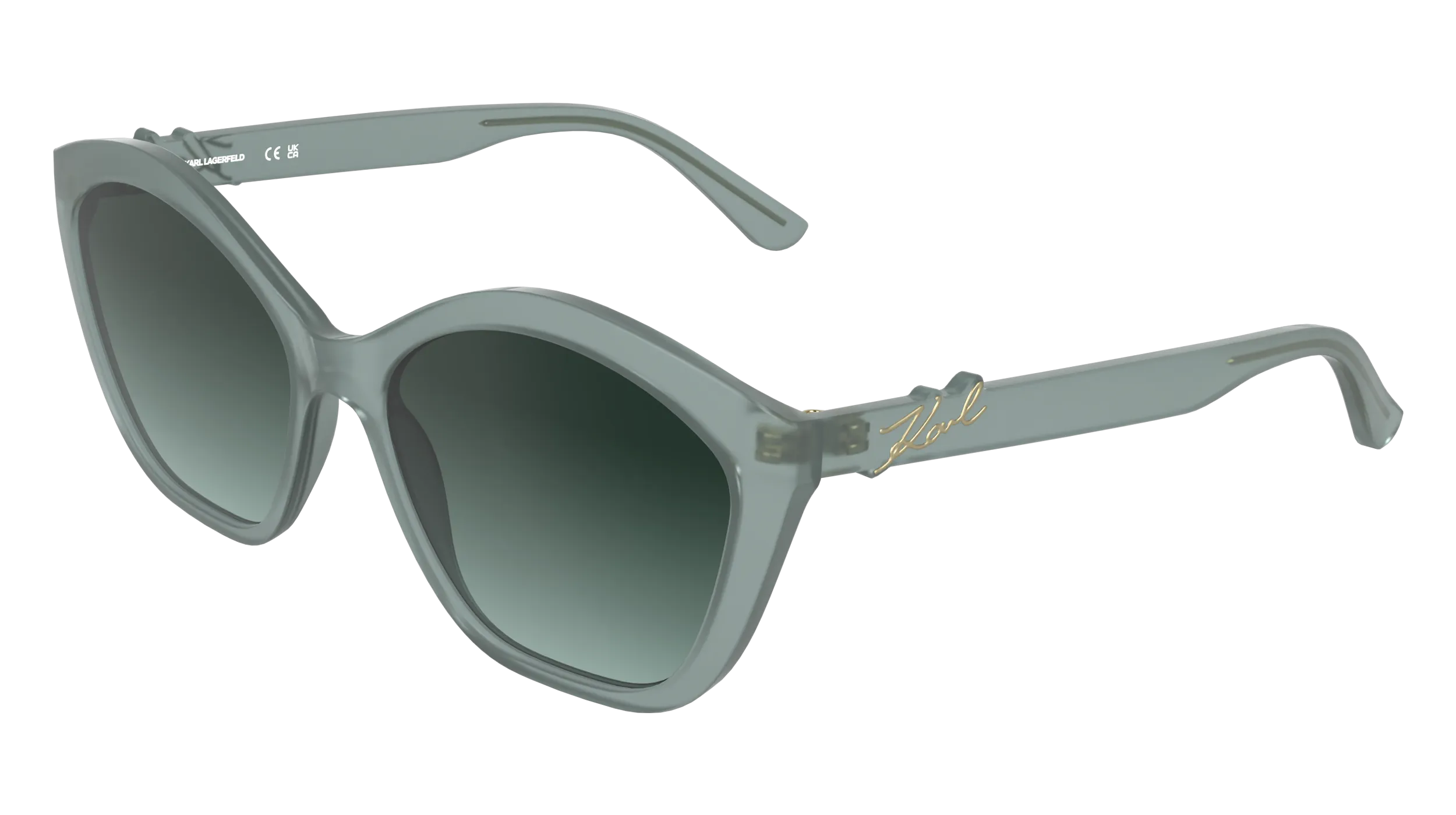 Karl Lagerfeld KL6222S 450 Occhiali da sole Bio-iniettato Azzurro Verde Cat Eye Normale - immagine 1