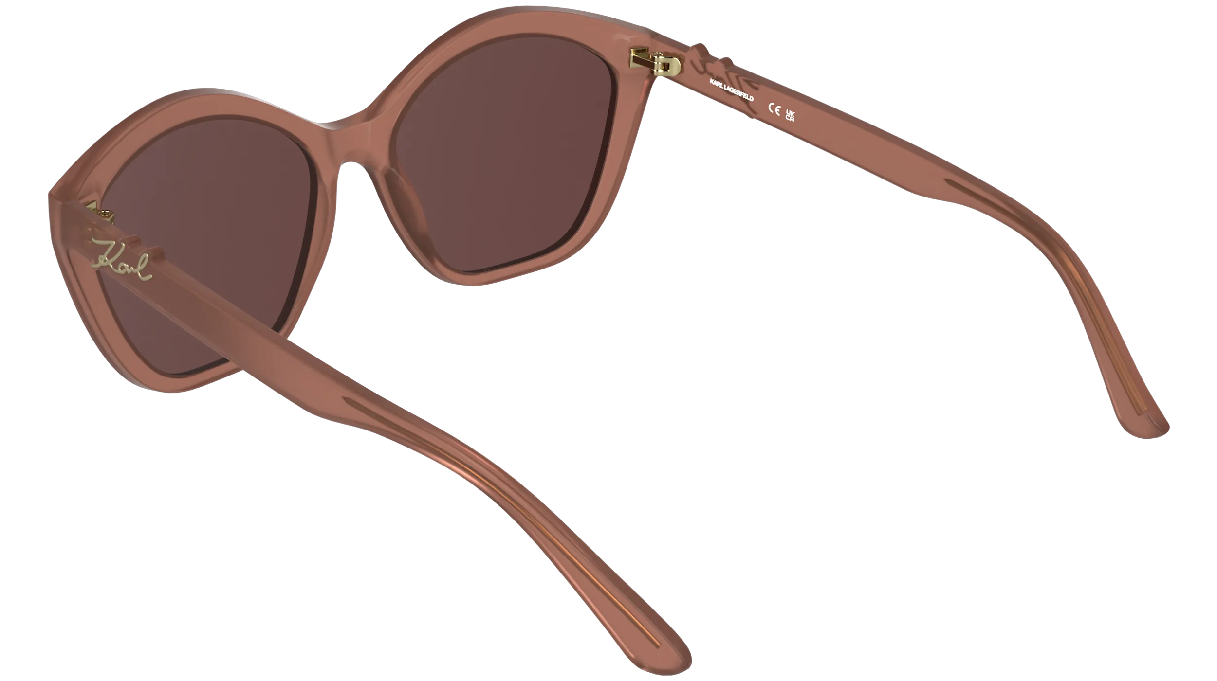Karl Lagerfeld KL6222S 652 Occhiali da sole Bio-iniettato Rosa Rosso Cat Eye Normale - immagine 4
